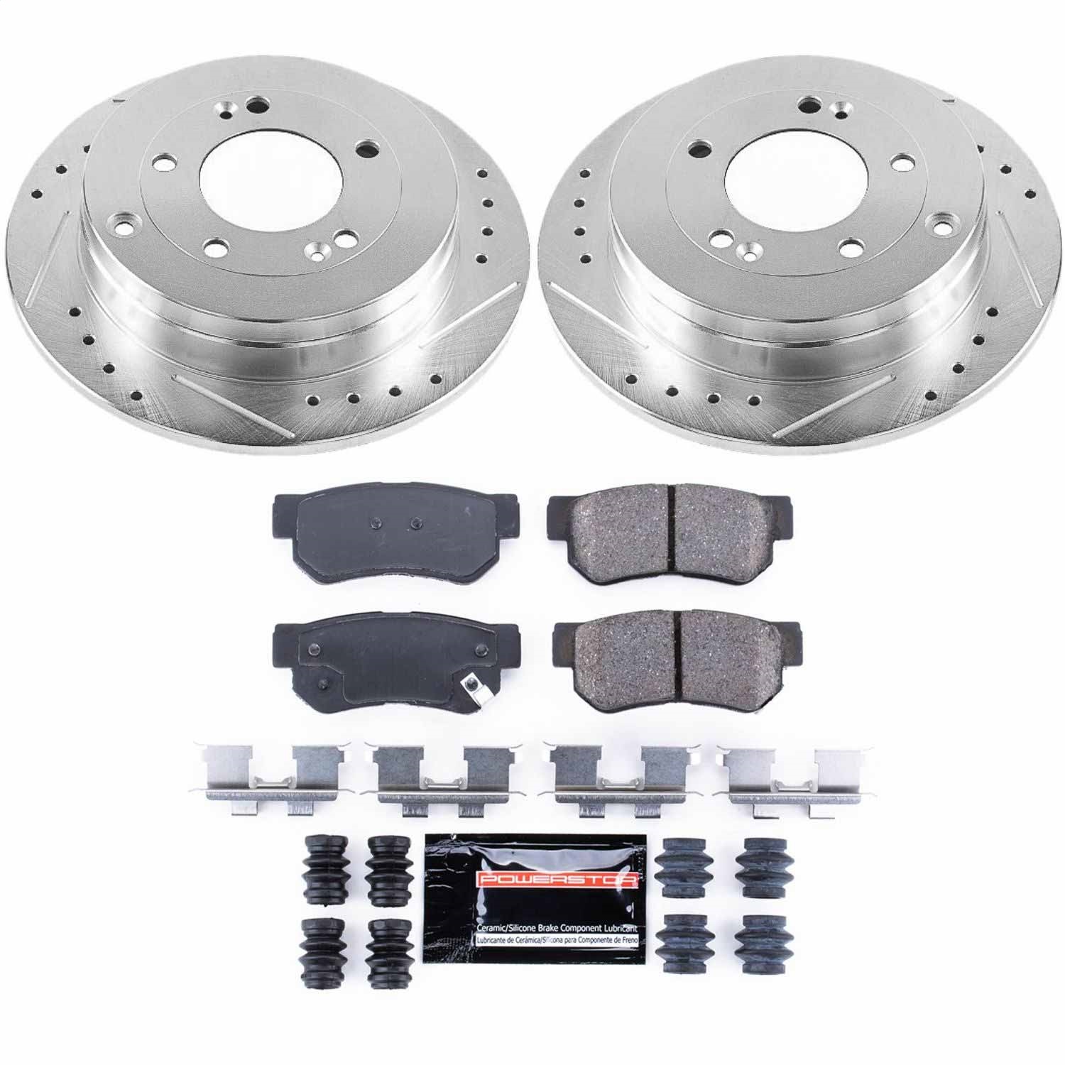 Power Stop - K5209 - Rear - Disc Brake Pad and Rotor Kit