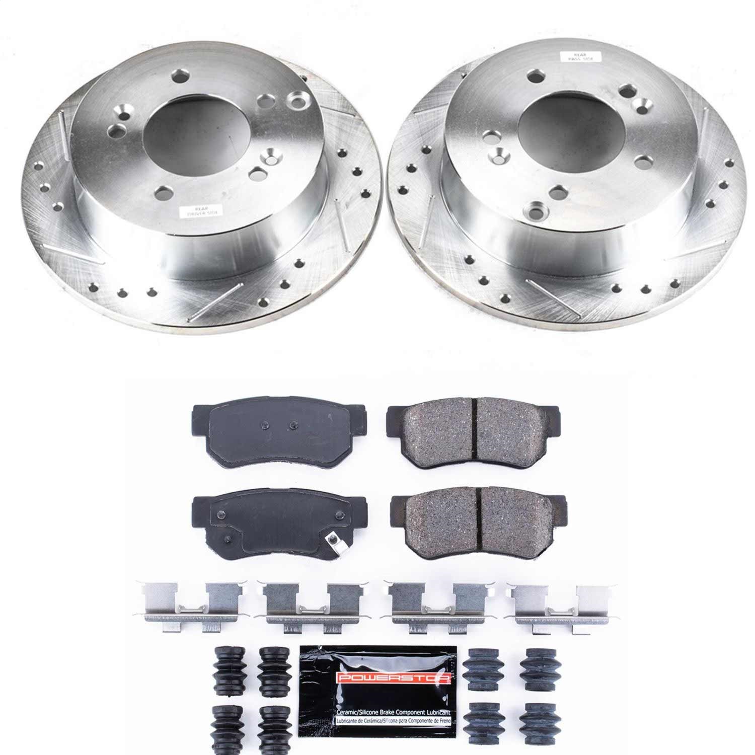 Power Stop - K5214 - Rear - Disc Brake Pad and Rotor Kit