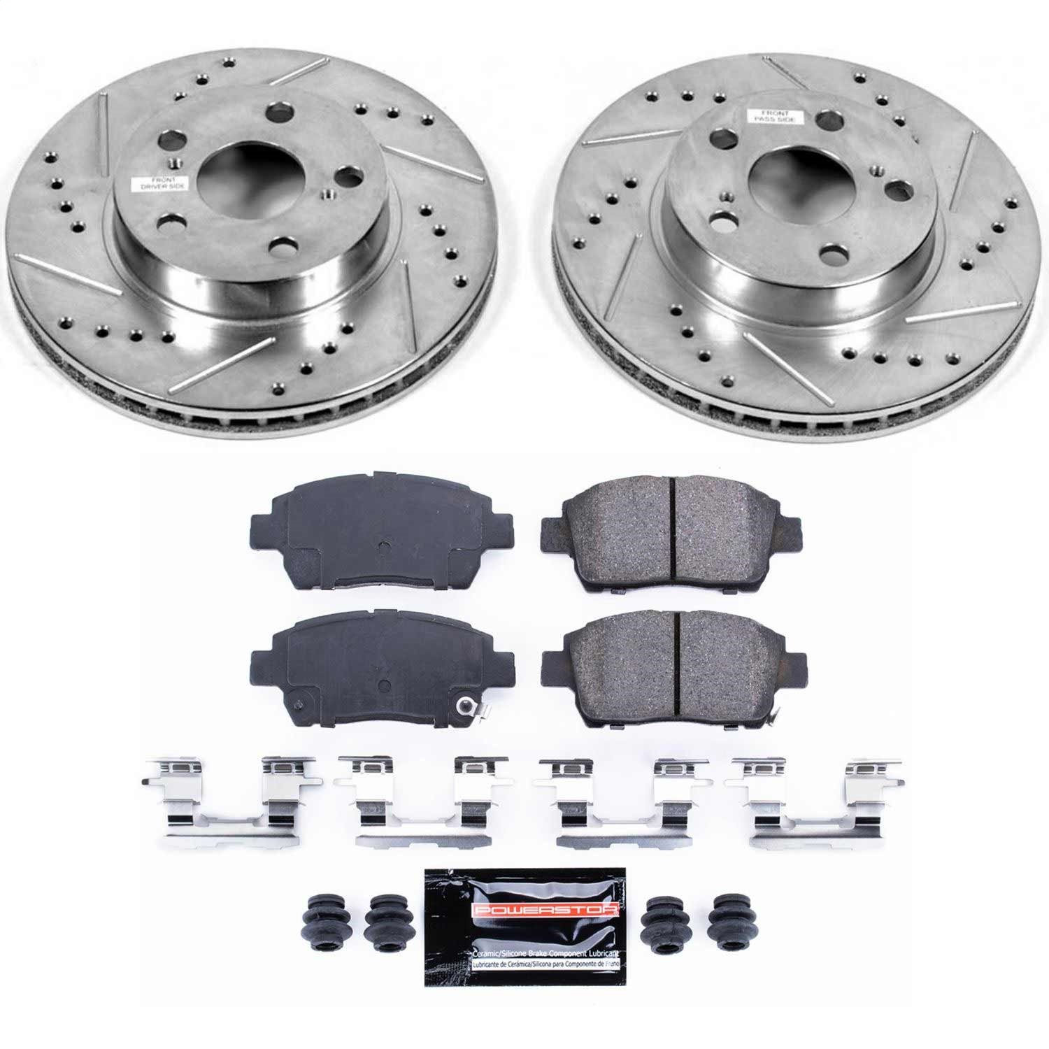 Power Stop - K5219 - Front - Disc Brake Pad and Rotor Kit