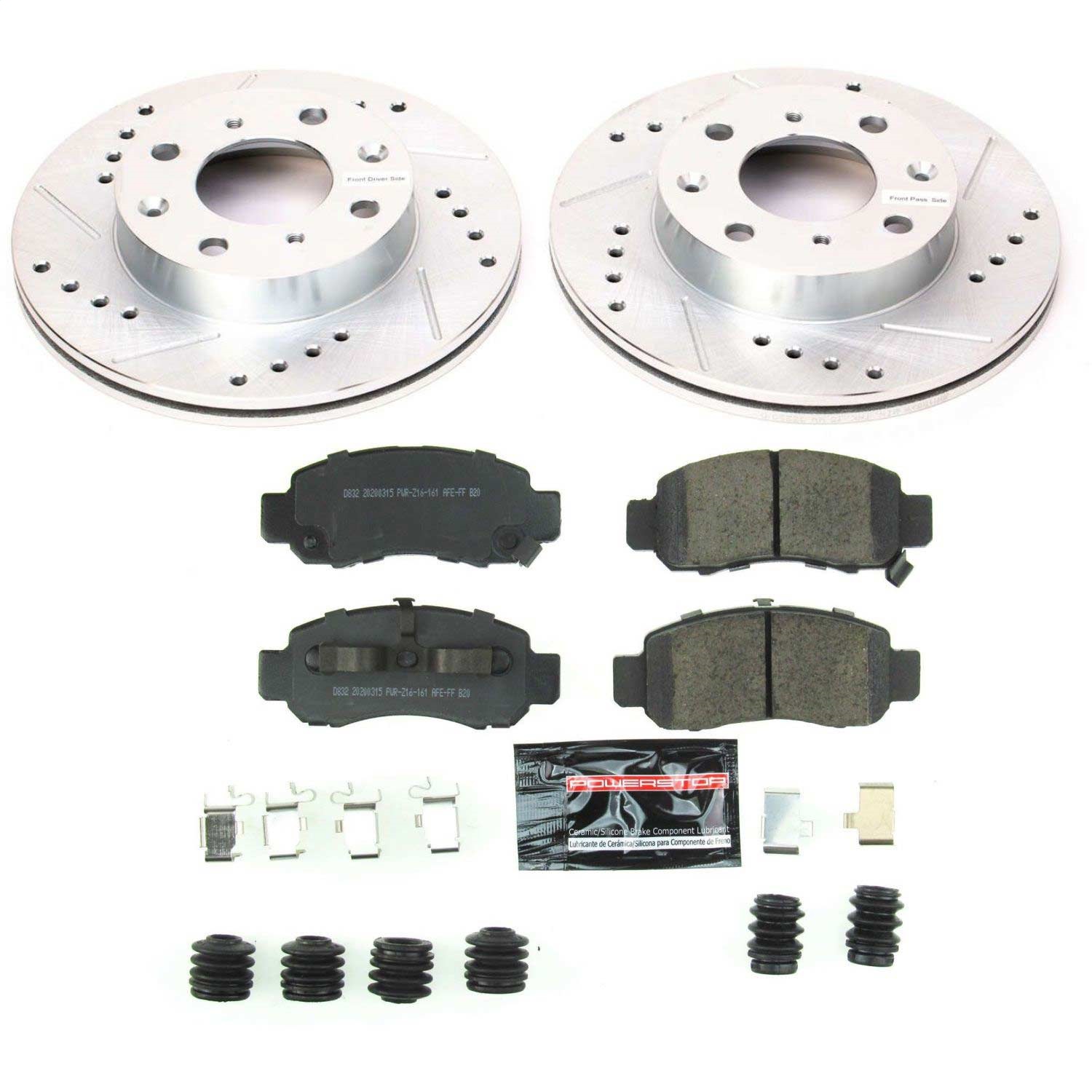 Power Stop - K5224 - Front - Disc Brake Pad and Rotor Kit