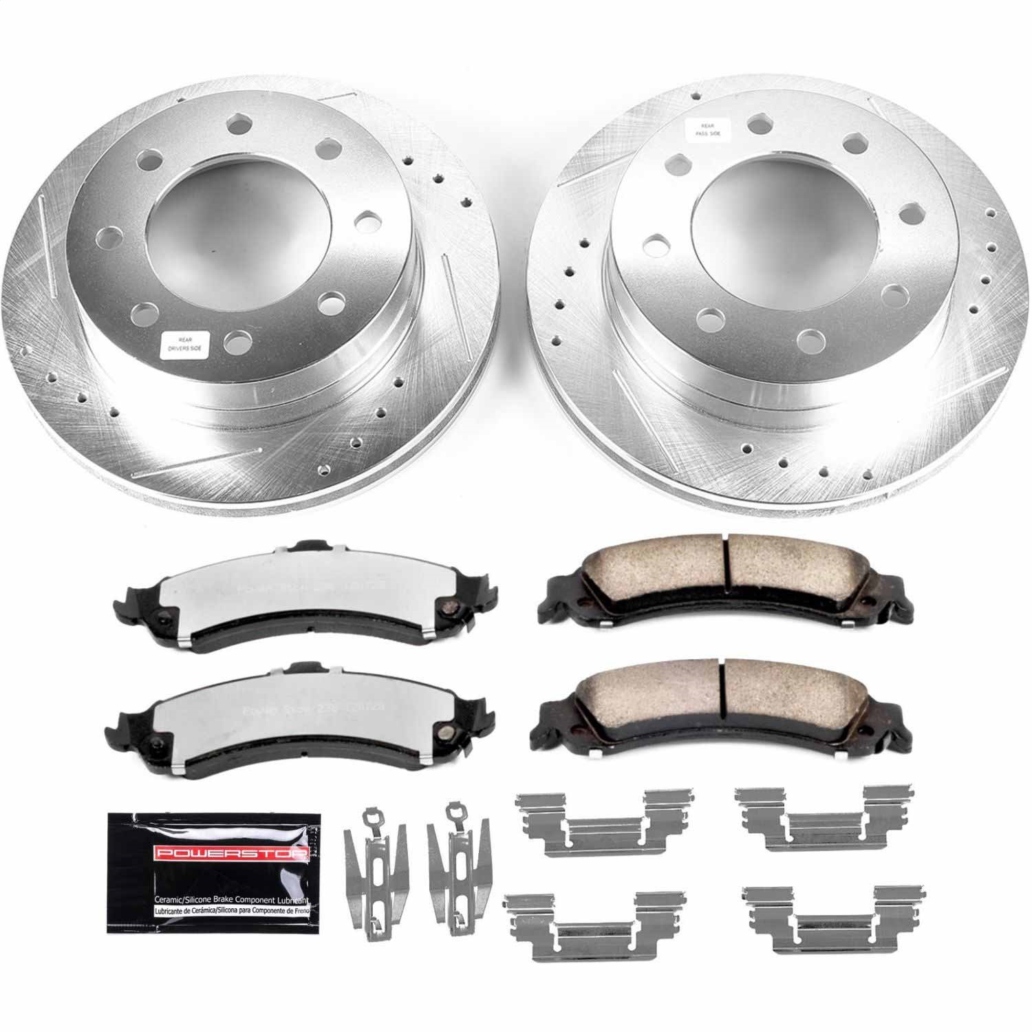 Power Stop - K5225-36 - Rear - Disc Brake Pad and Rotor Kit