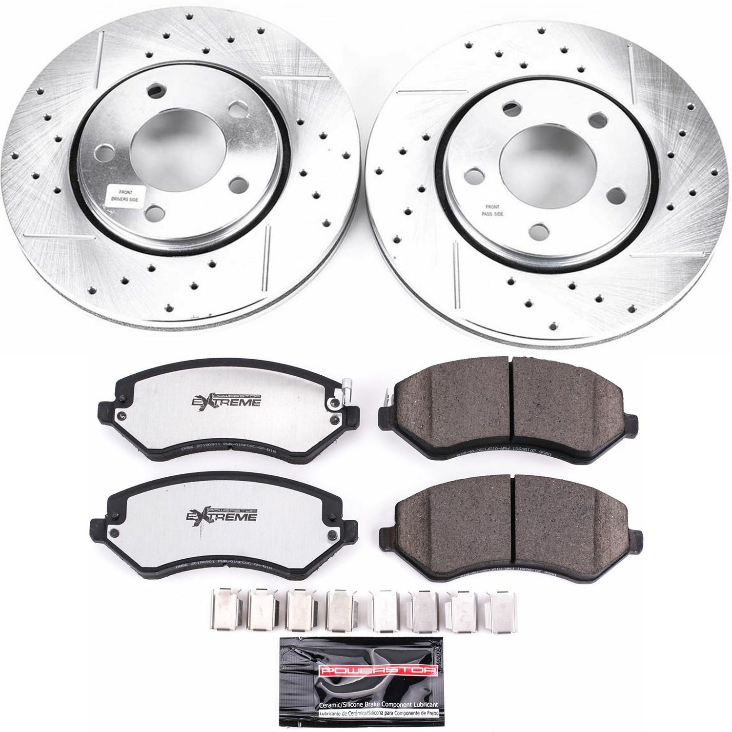 Power Stop - K5244-36 - Front - Disc Brake Pad and Rotor Kit
