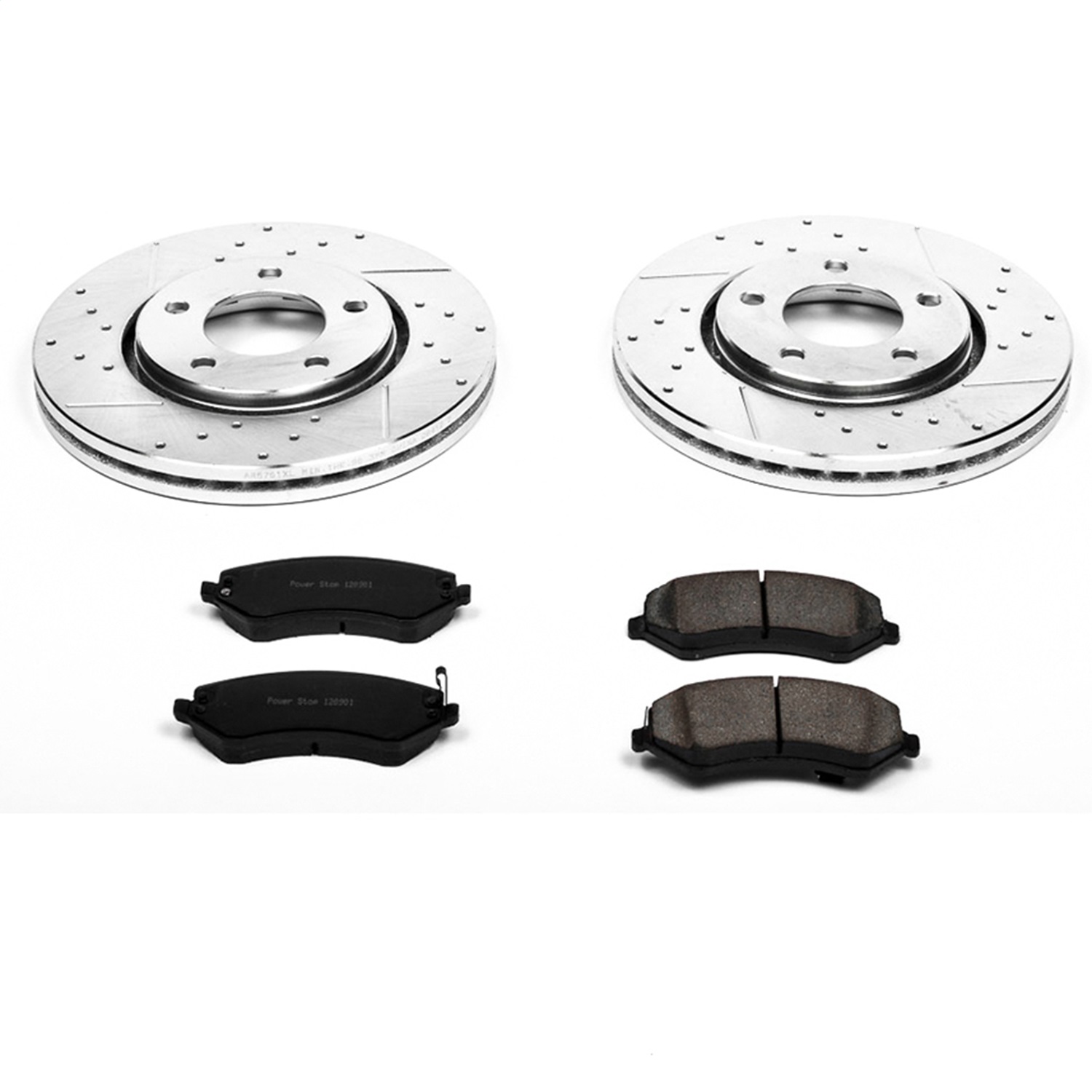 Power Stop - K5244 - Front - Disc Brake Pad and Rotor Kit