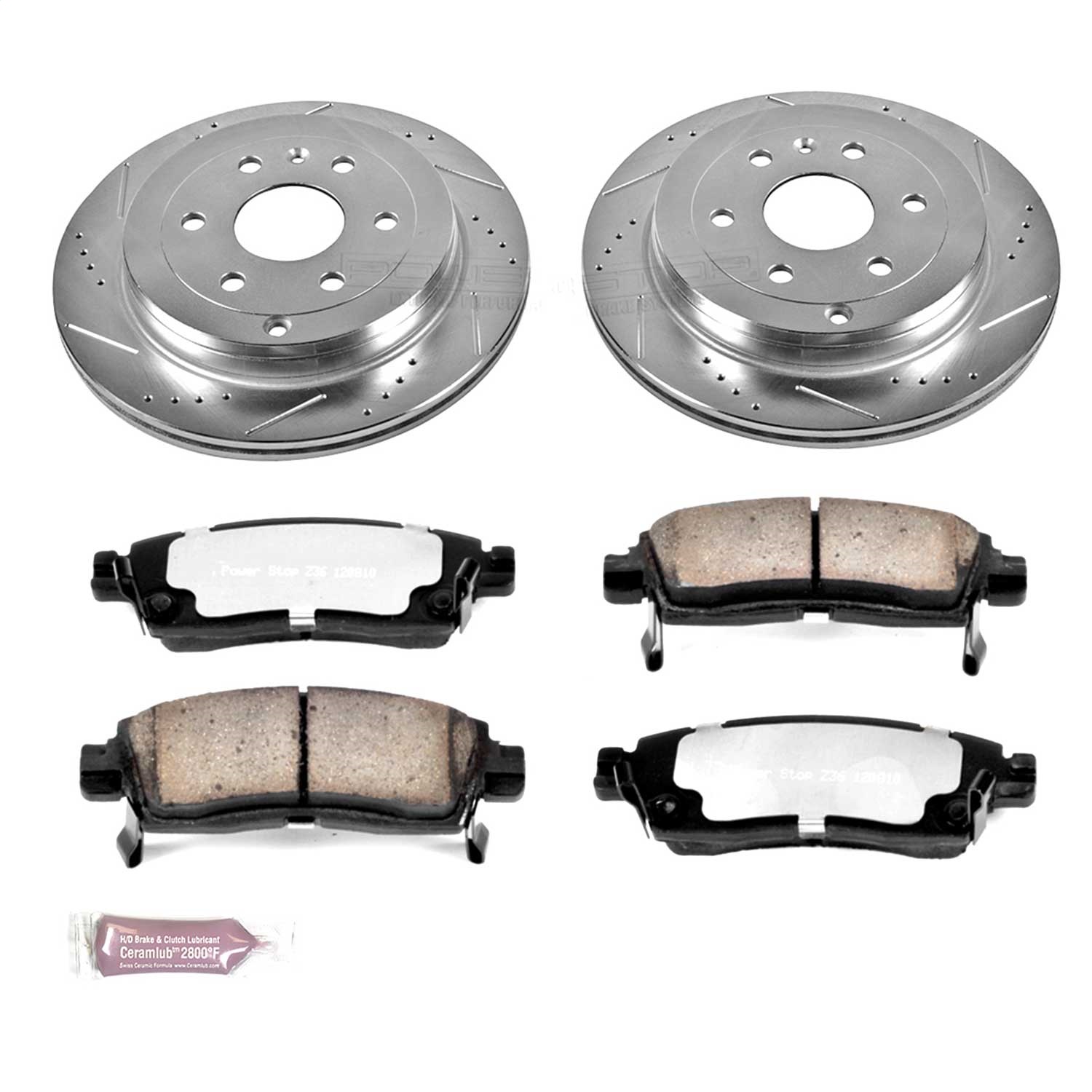 Power Stop - K5262-36 - Rear - Disc Brake Pad and Rotor Kit