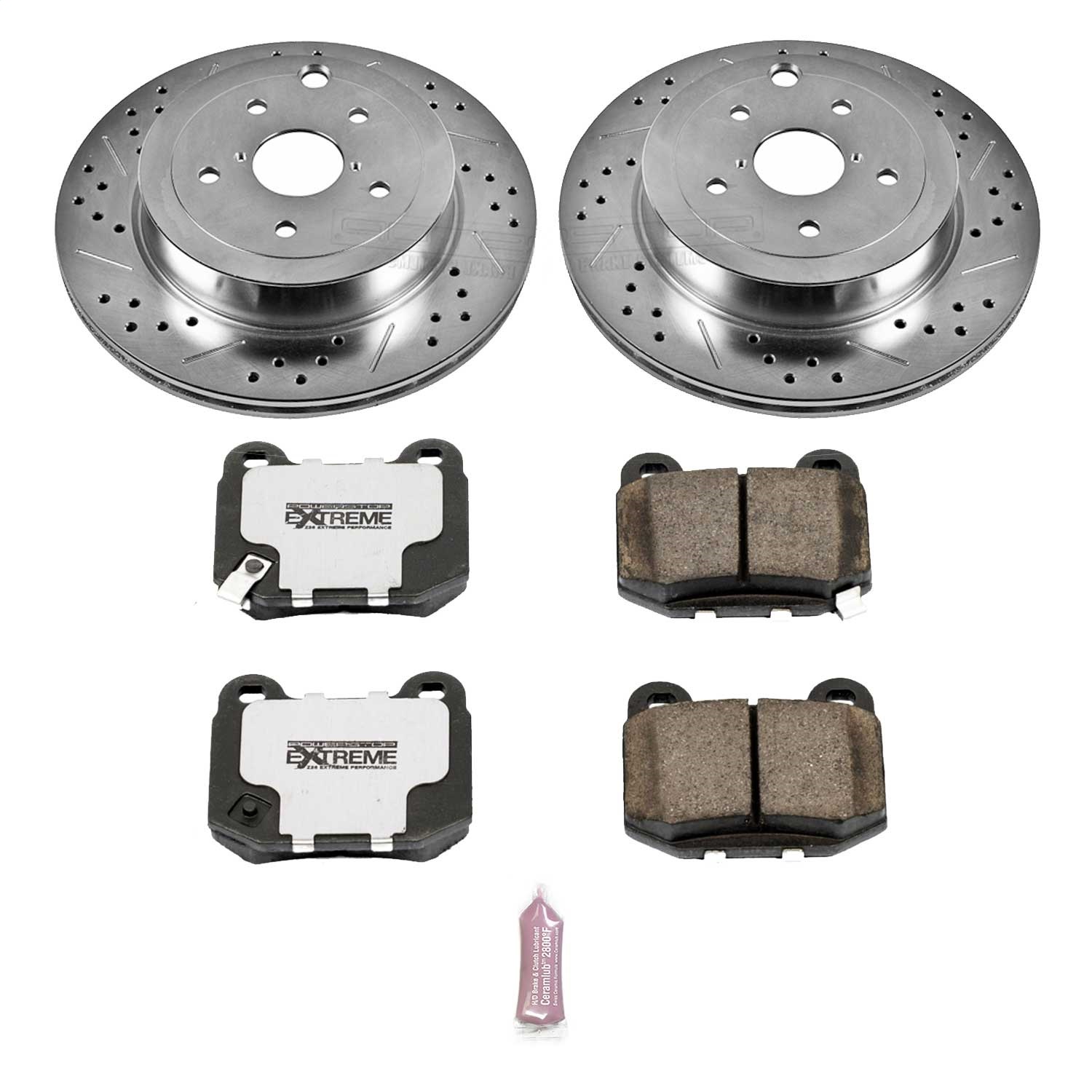 Power Stop - K5305-26 - Rear - Disc Brake Pad and Rotor Kit