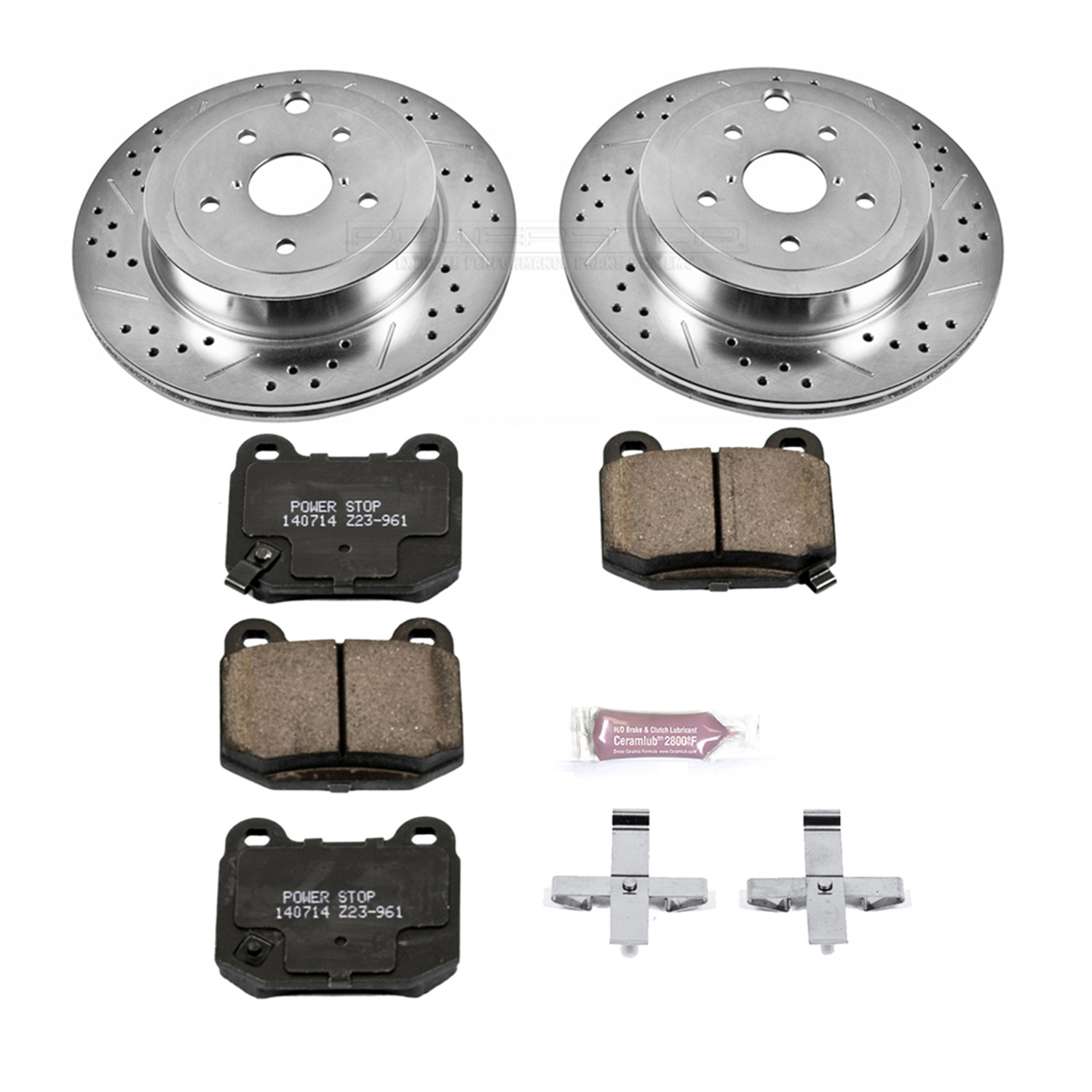 Power Stop - K5305 - Rear - Disc Brake Pad and Rotor Kit