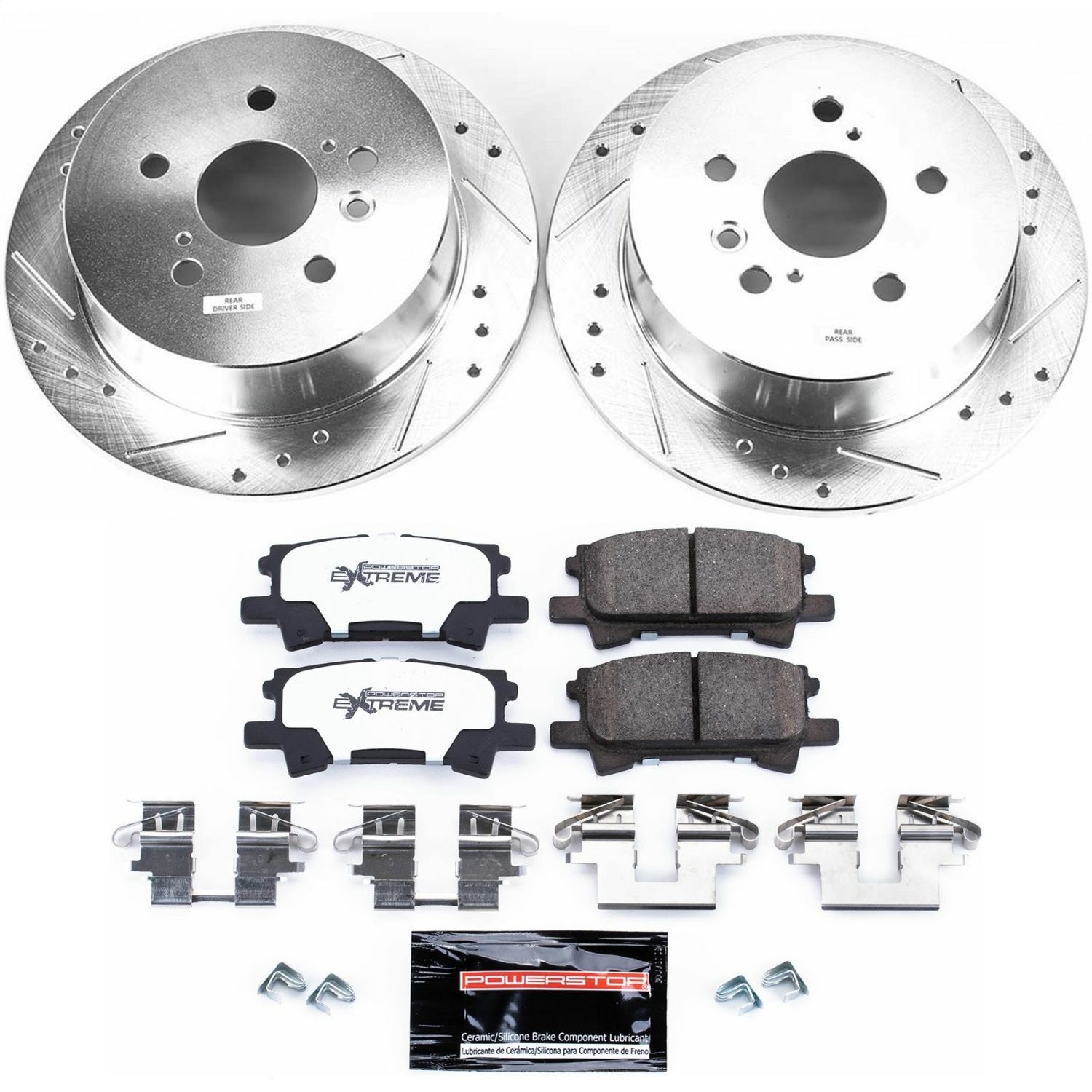 Power Stop - K5333-36 - Rear - Disc Brake Pad and Rotor Kit