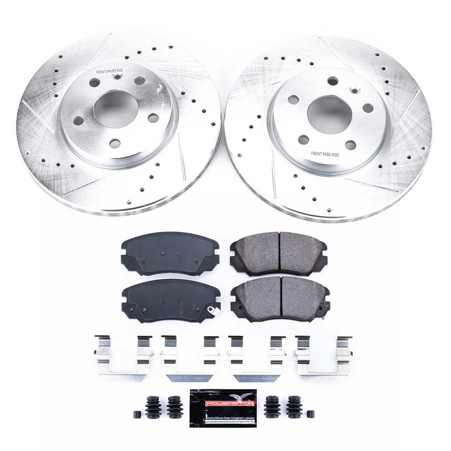 Power Stop - K5334 - Front - Disc Brake Pad and Rotor Kit