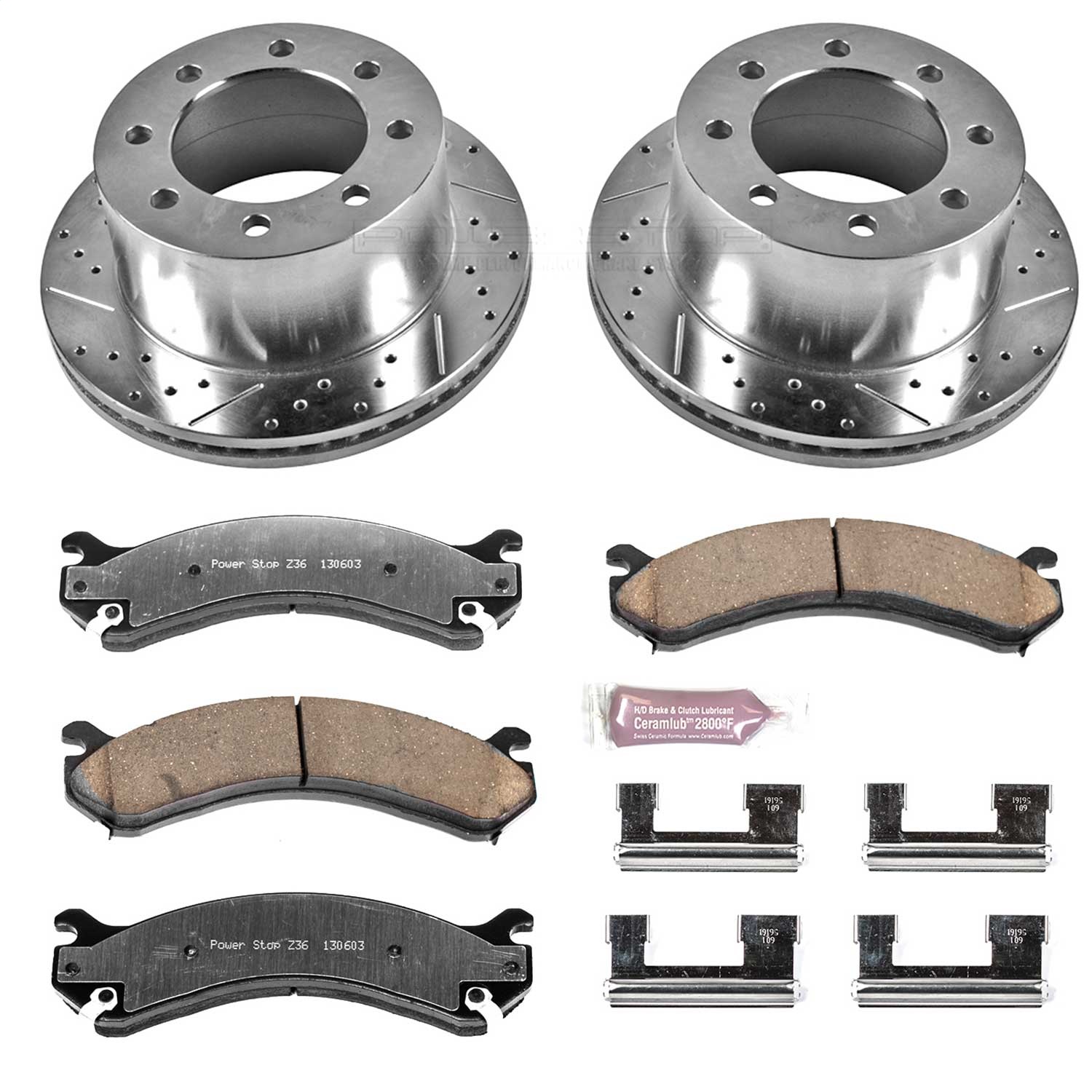 Power Stop - K5337-36 - Rear - Disc Brake Pad and Rotor Kit