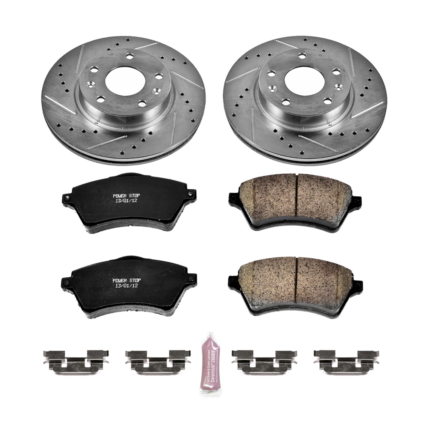 Power Stop - K5352 - Front - Disc Brake Pad and Rotor Kit