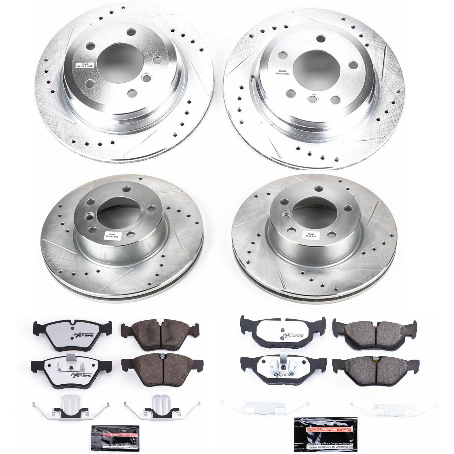 Power Stop - K5357-26 - Front and Rear - Disc Brake Pad and Rotor Kit