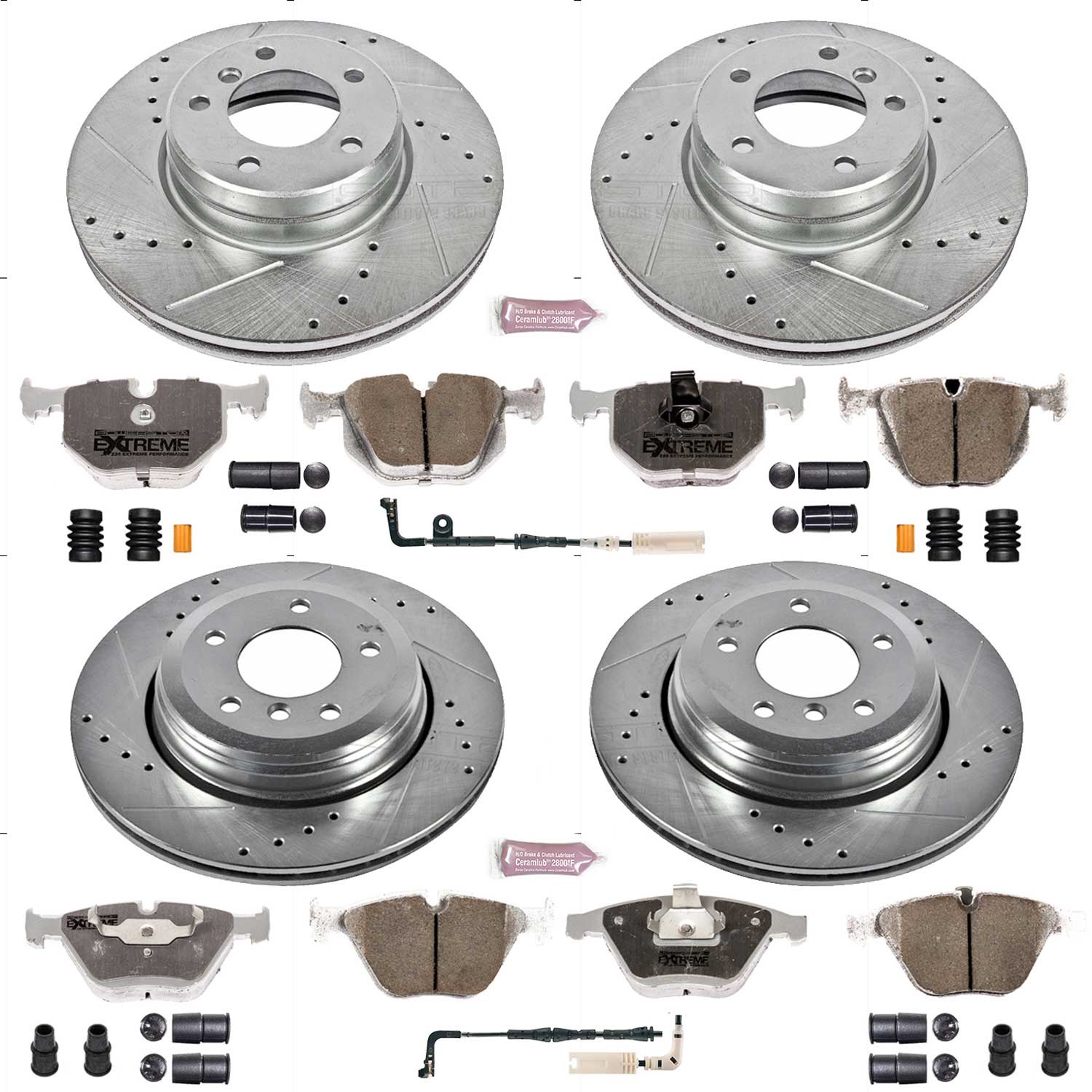 Power Stop - K5360-26 - Front and Rear - Disc Brake Pad and Rotor Kit