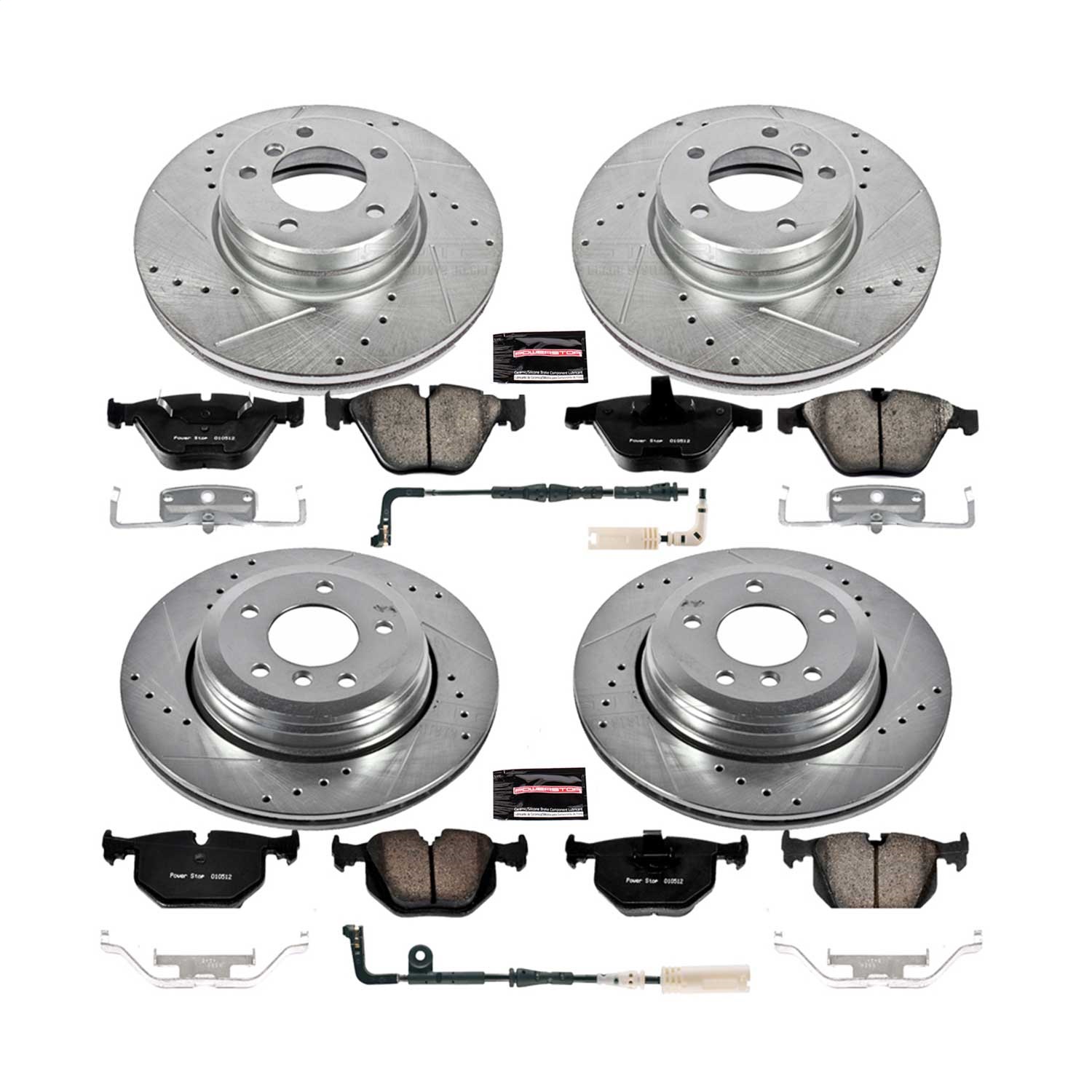 Power Stop - K5360 - Front and Rear - Disc Brake Pad and Rotor Kit