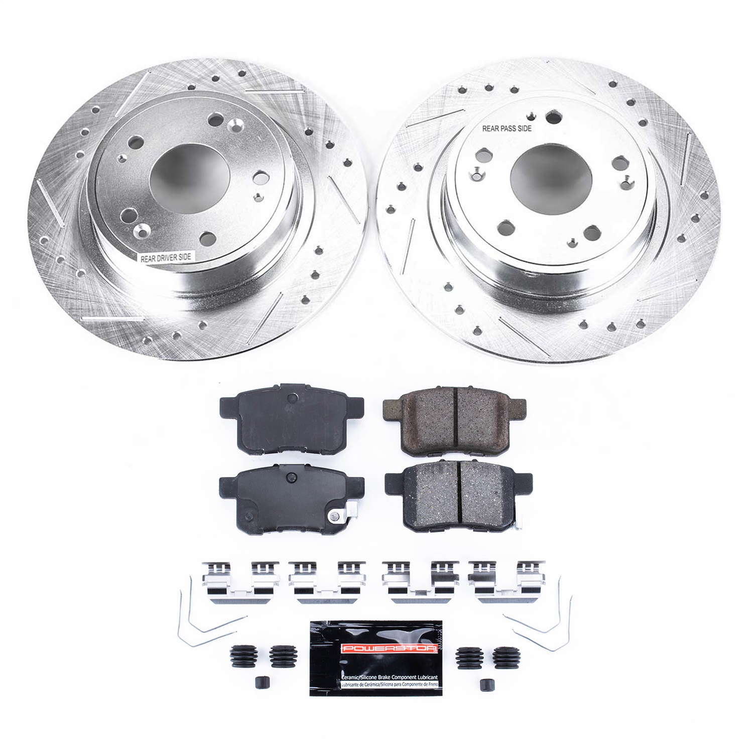 Power Stop - K5368 - Rear - Disc Brake Pad and Rotor Kit