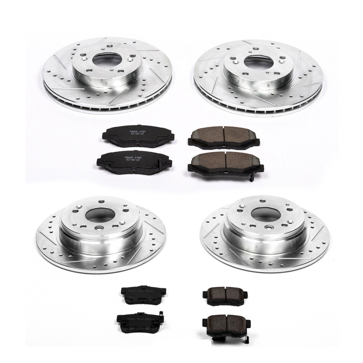 Power Stop - K5389 - Front and Rear - Disc Brake Pad and Rotor Kit