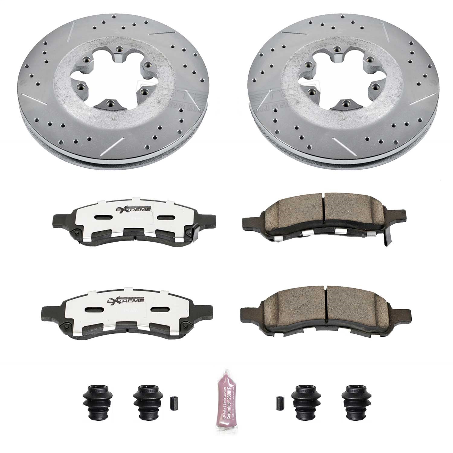 Power Stop - K5405-26 - Front - Disc Brake Pad and Rotor Kit
