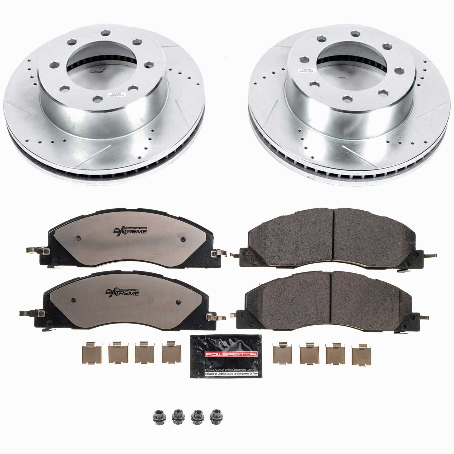 Power Stop - K5411-36 - Front - Disc Brake Pad and Rotor Kit