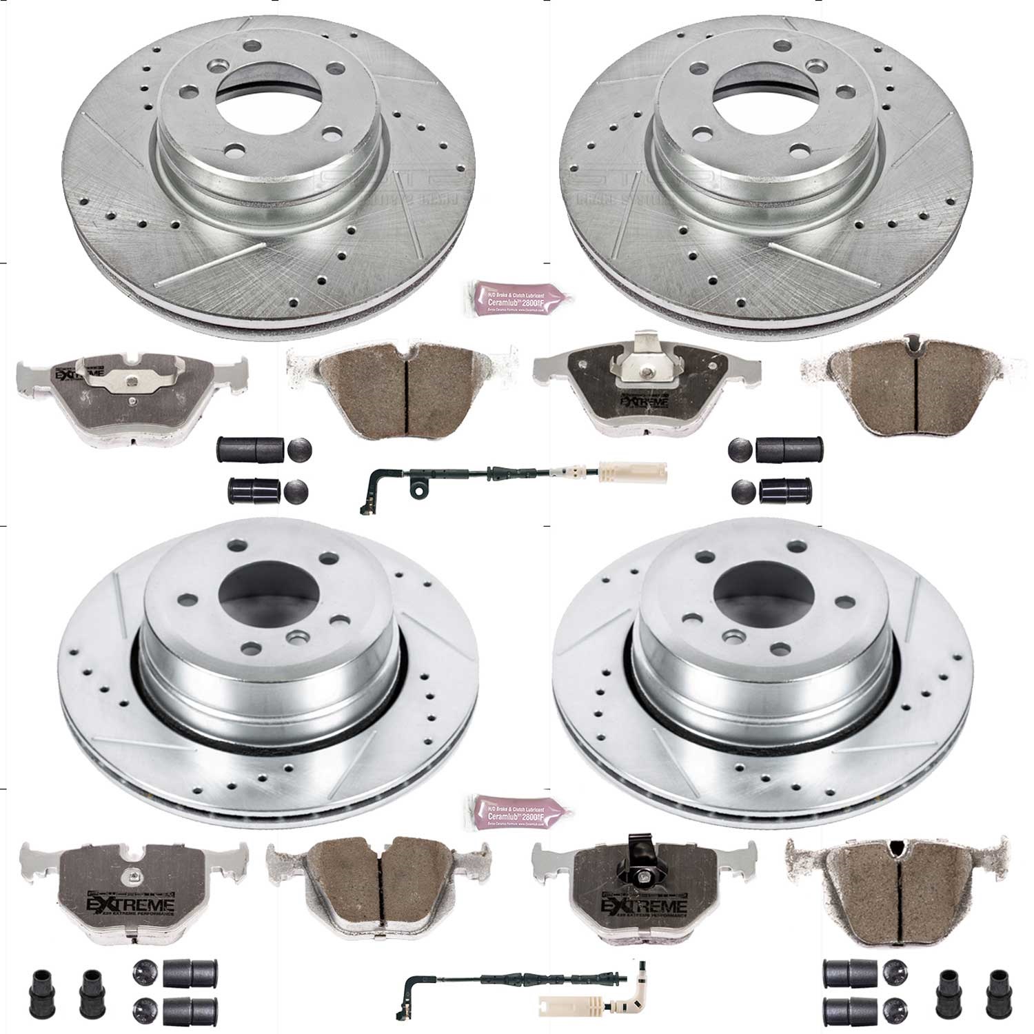 Power Stop - K5439-26 - Front and Rear - Disc Brake Pad and Rotor Kit