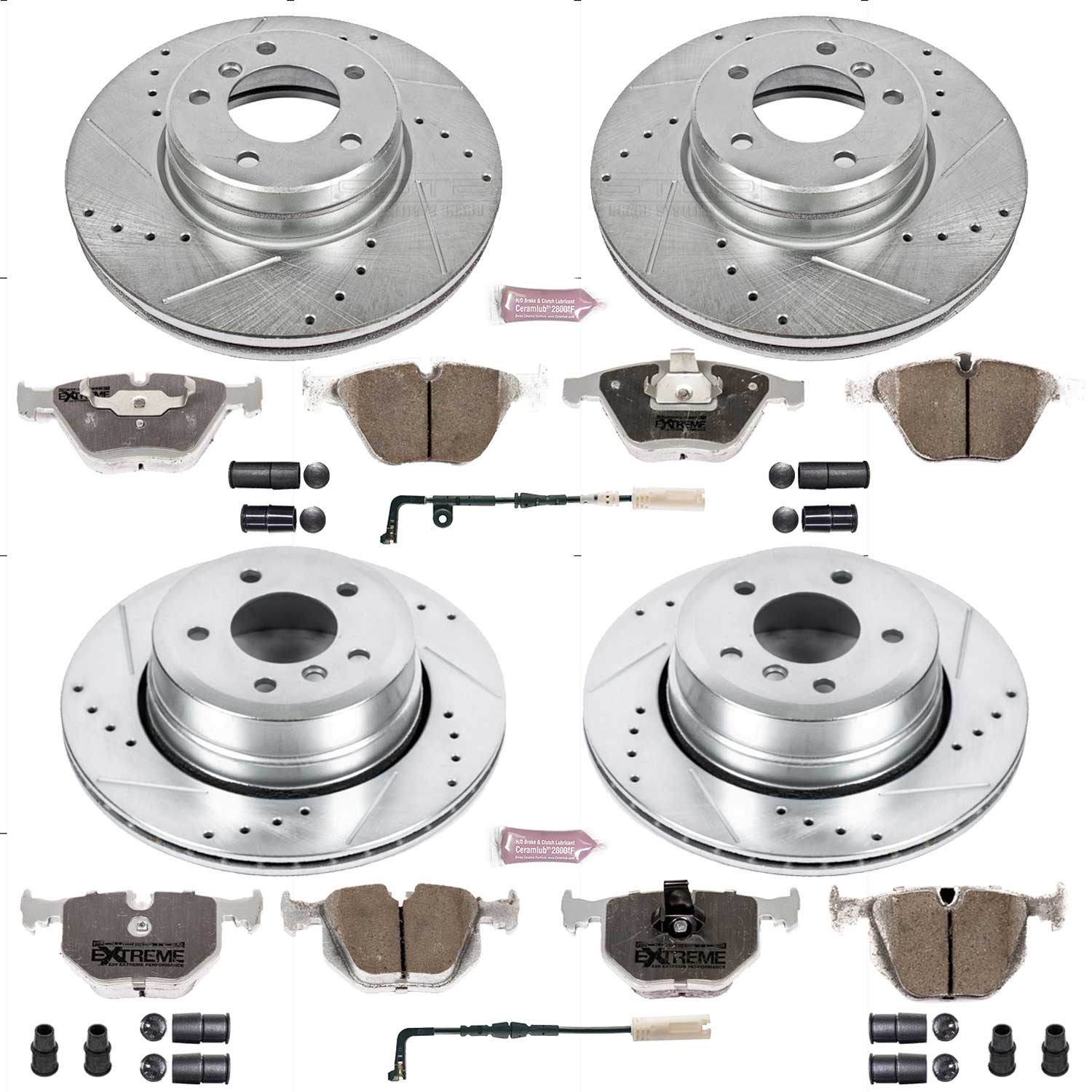 Power Stop - K5440-26 - Front and Rear - Disc Brake Pad and Rotor Kit