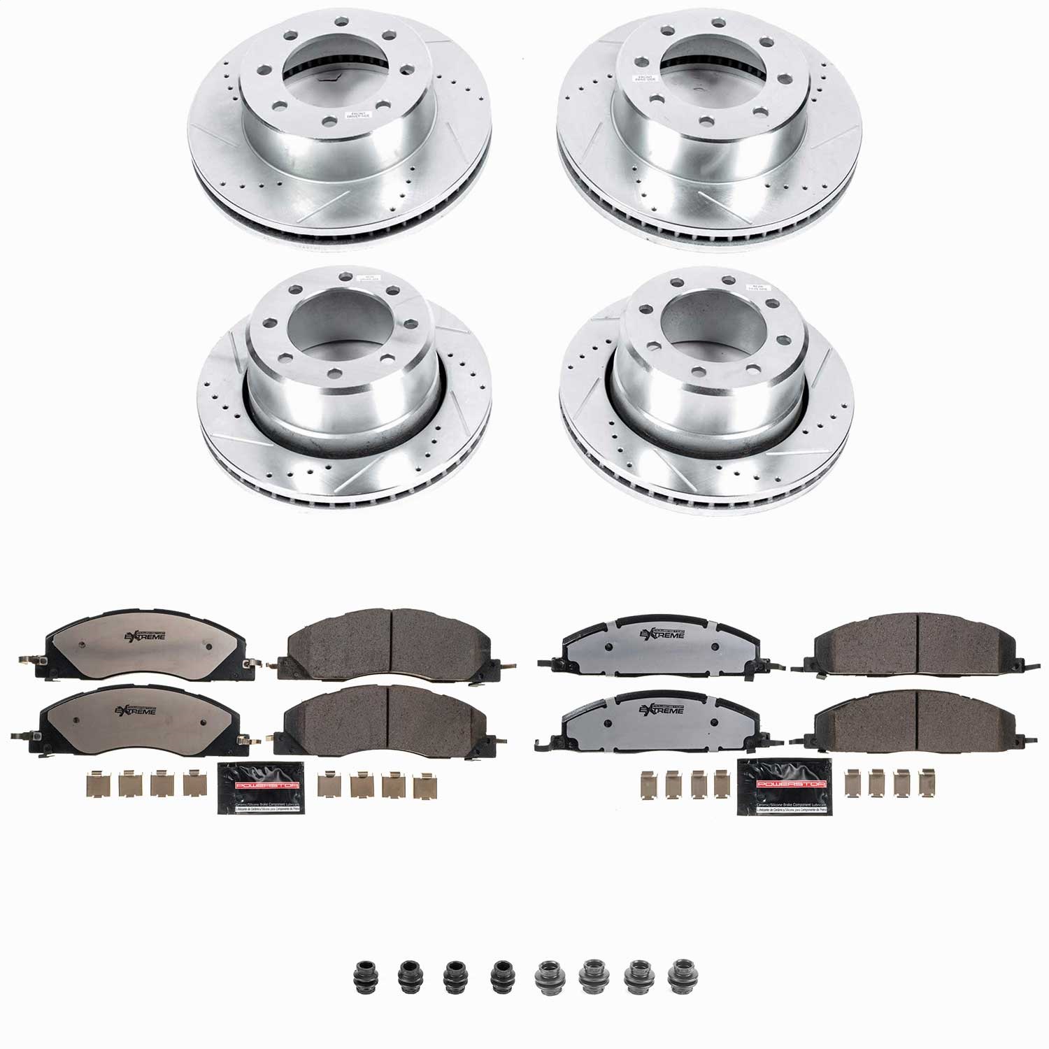 Power Stop - K5458-36 - Front and Rear - Disc Brake Pad and Rotor Kit