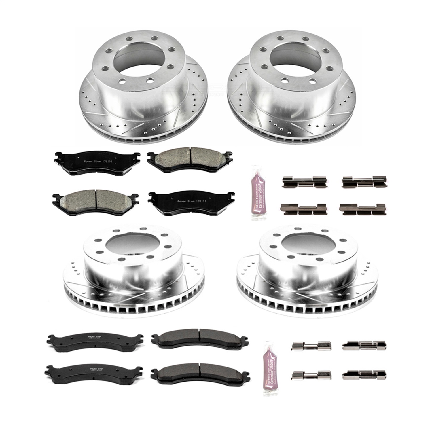 Power Stop - K5466 - Front and Rear - Disc Brake Pad and Rotor Kit