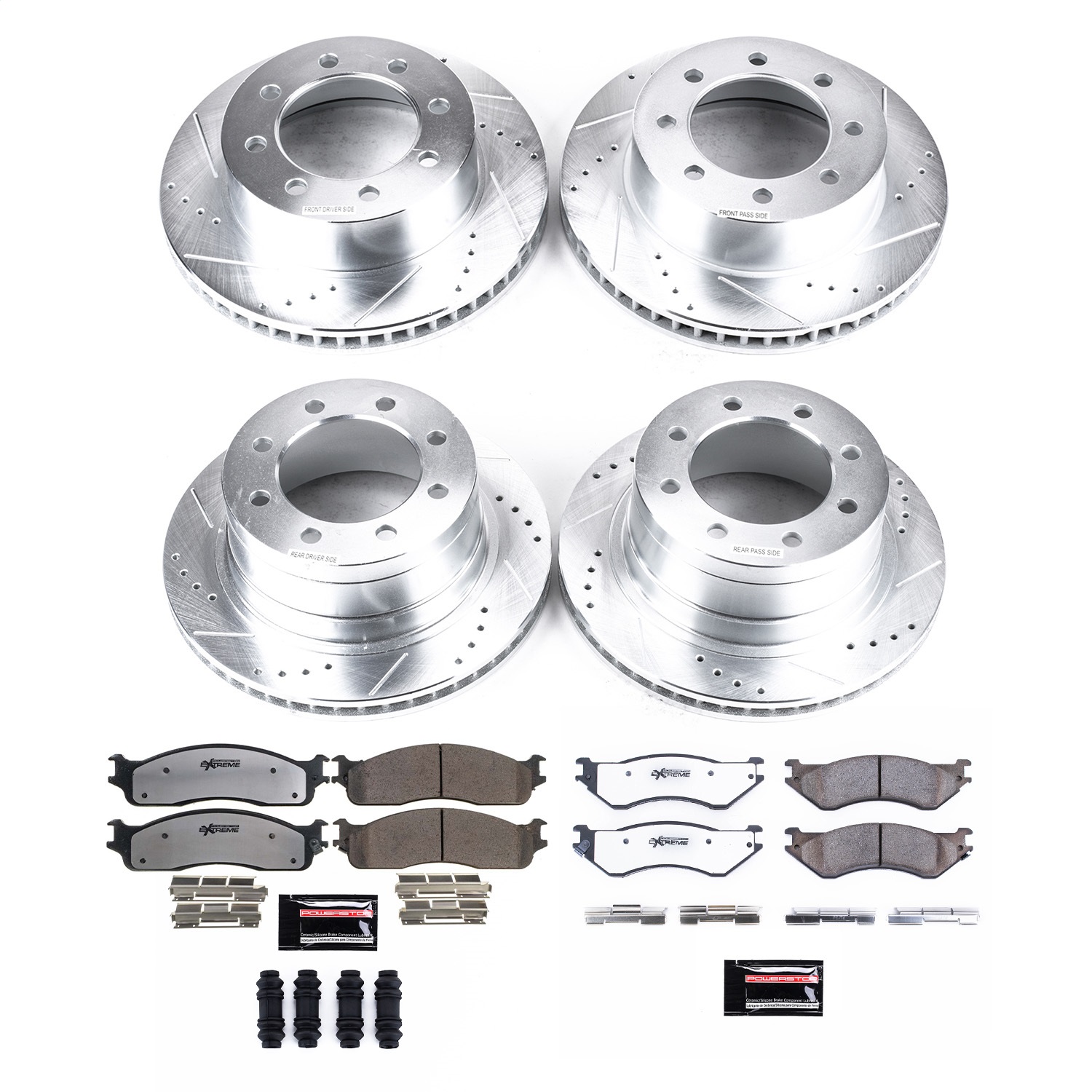 Power Stop - K5468-36 - Front and Rear - Disc Brake Pad and Rotor Kit