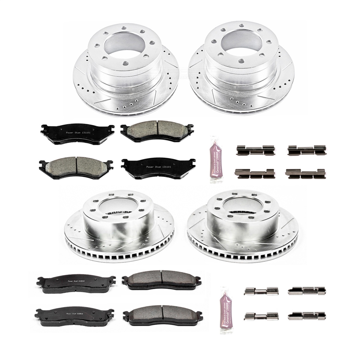 Power Stop - K5468 - Front and Rear - Disc Brake Pad and Rotor Kit