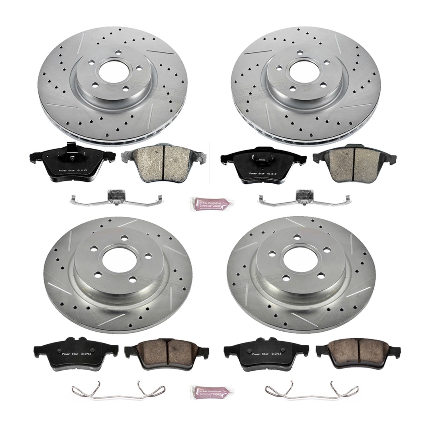 Power Stop - K5469 - Front and Rear - Disc Brake Pad and Rotor Kit