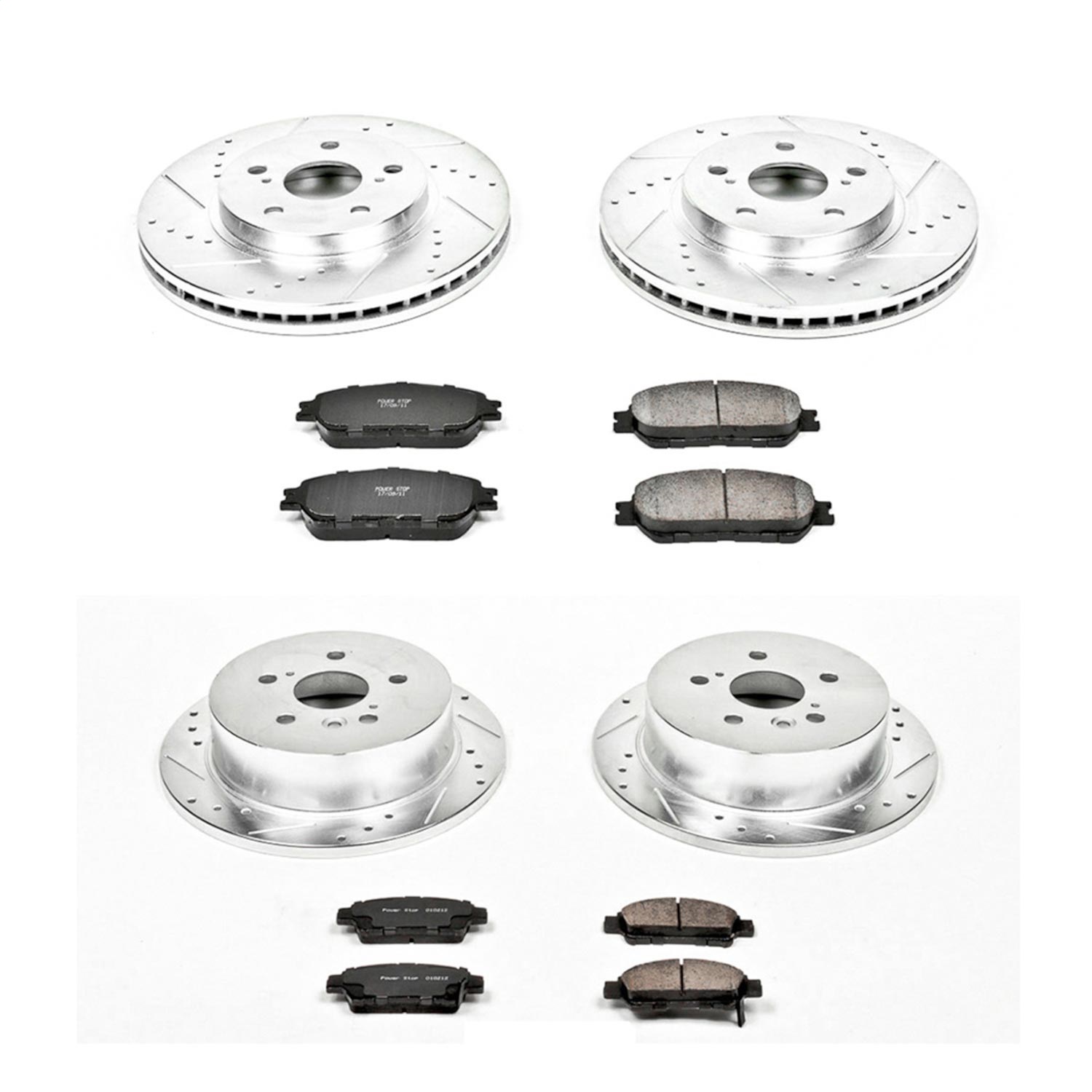 Power Stop - K5476 - Front and Rear - Disc Brake Pad and Rotor Kit