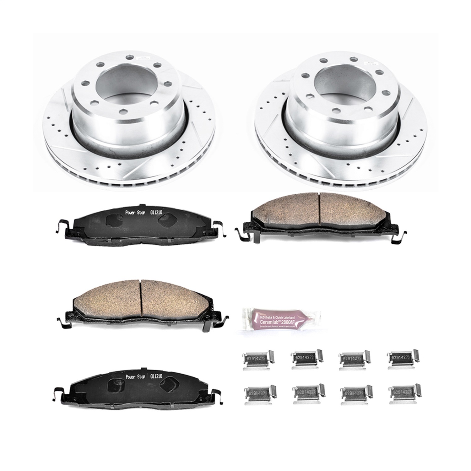 Power Stop - K5487 - Rear - Disc Brake Pad and Rotor Kit