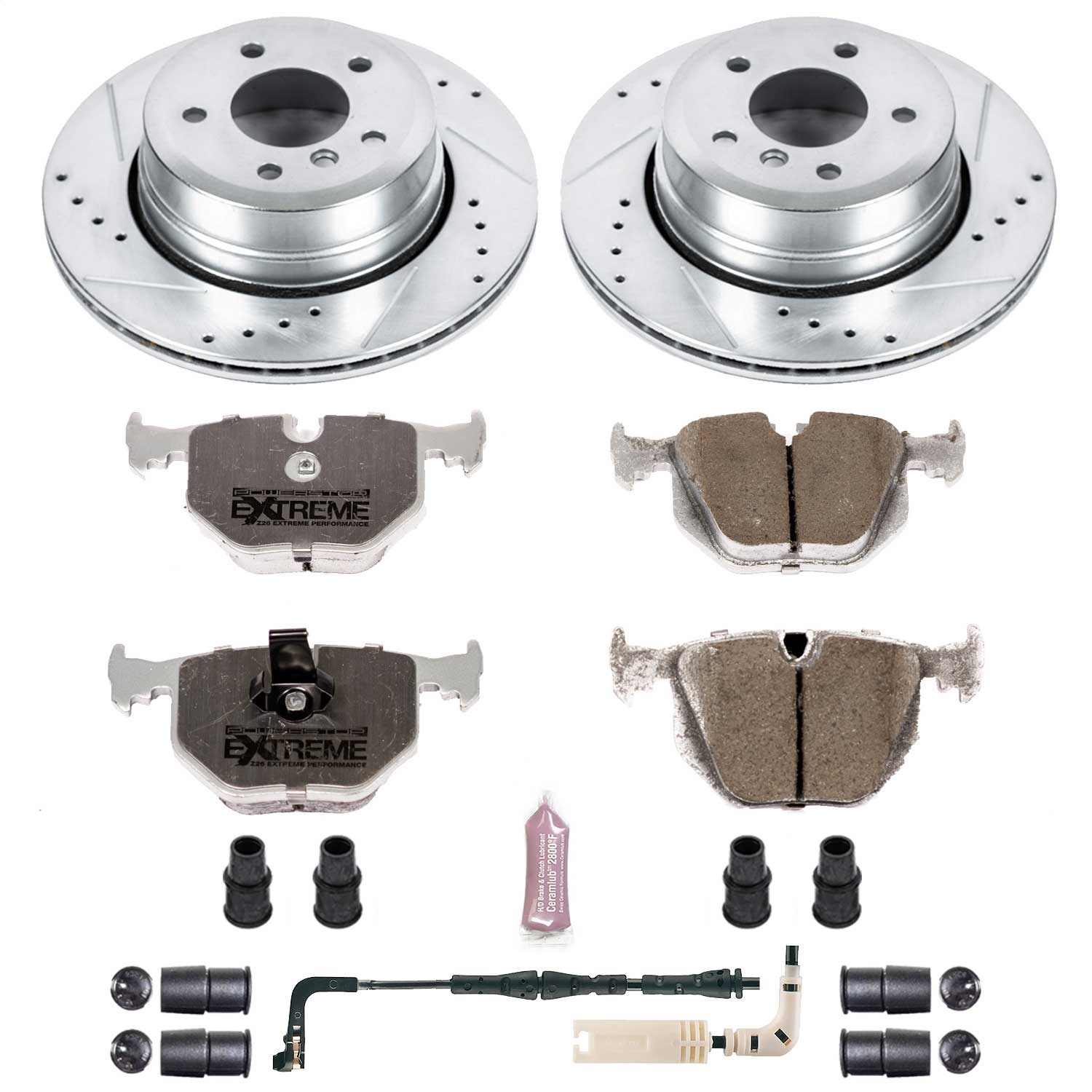 Power Stop - K5491-26 - Rear - Disc Brake Pad and Rotor Kit