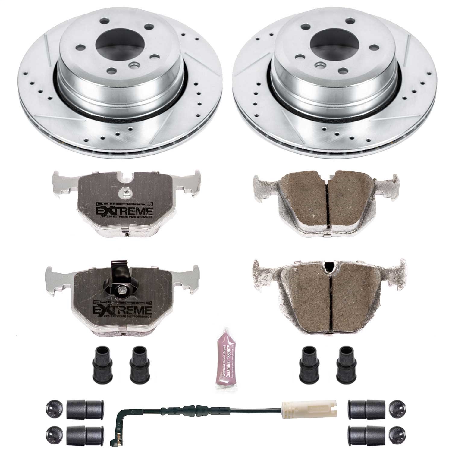 Power Stop - K5492-26 - Rear - Disc Brake Pad and Rotor Kit