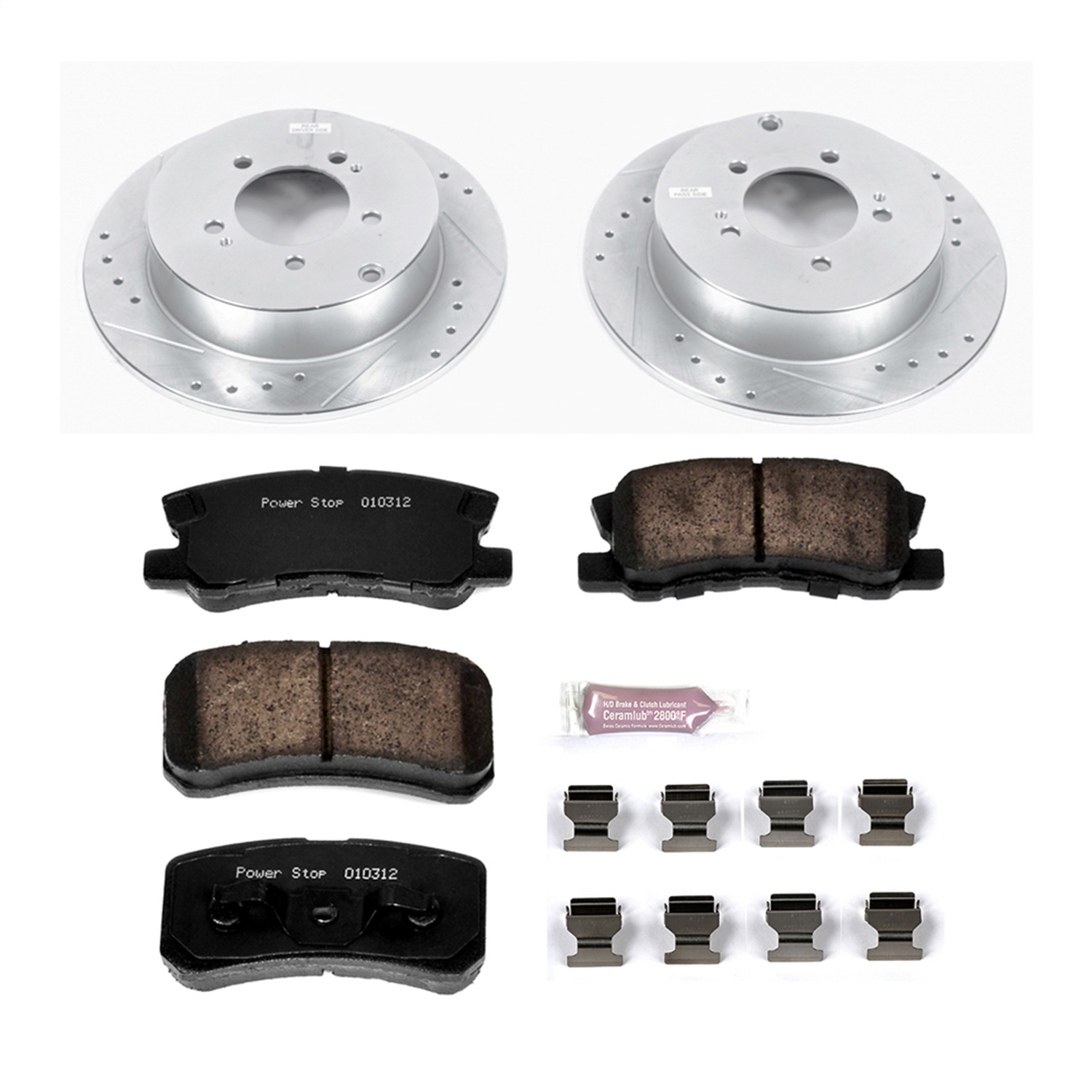 Power Stop - K5499 - Rear - Disc Brake Pad and Rotor Kit