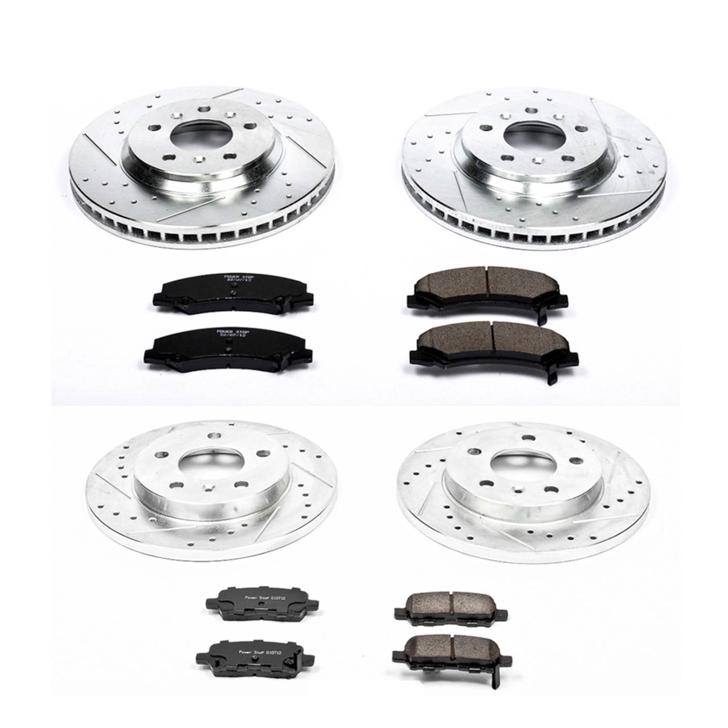 Power Stop - K5504 - Front and Rear - Disc Brake Pad and Rotor Kit
