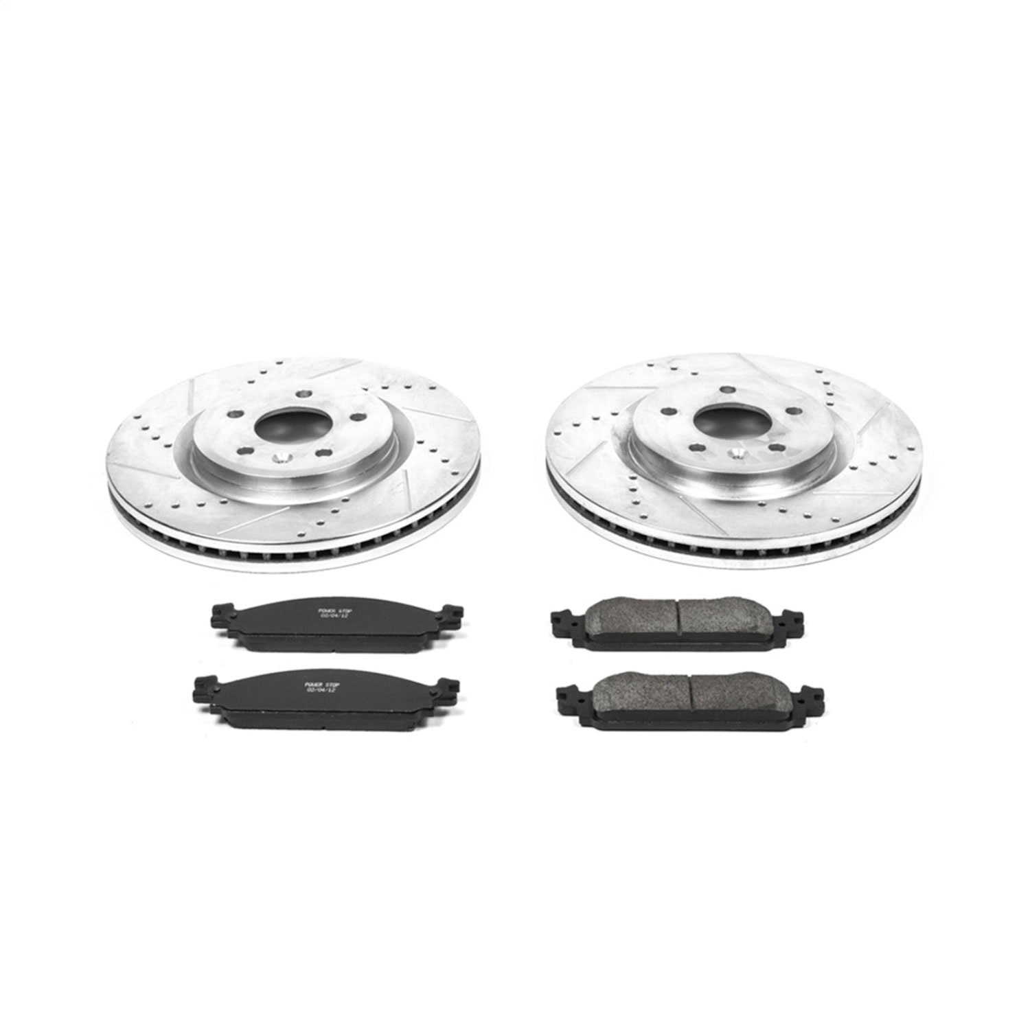 Power Stop - K5509 - Front - Disc Brake Pad and Rotor Kit