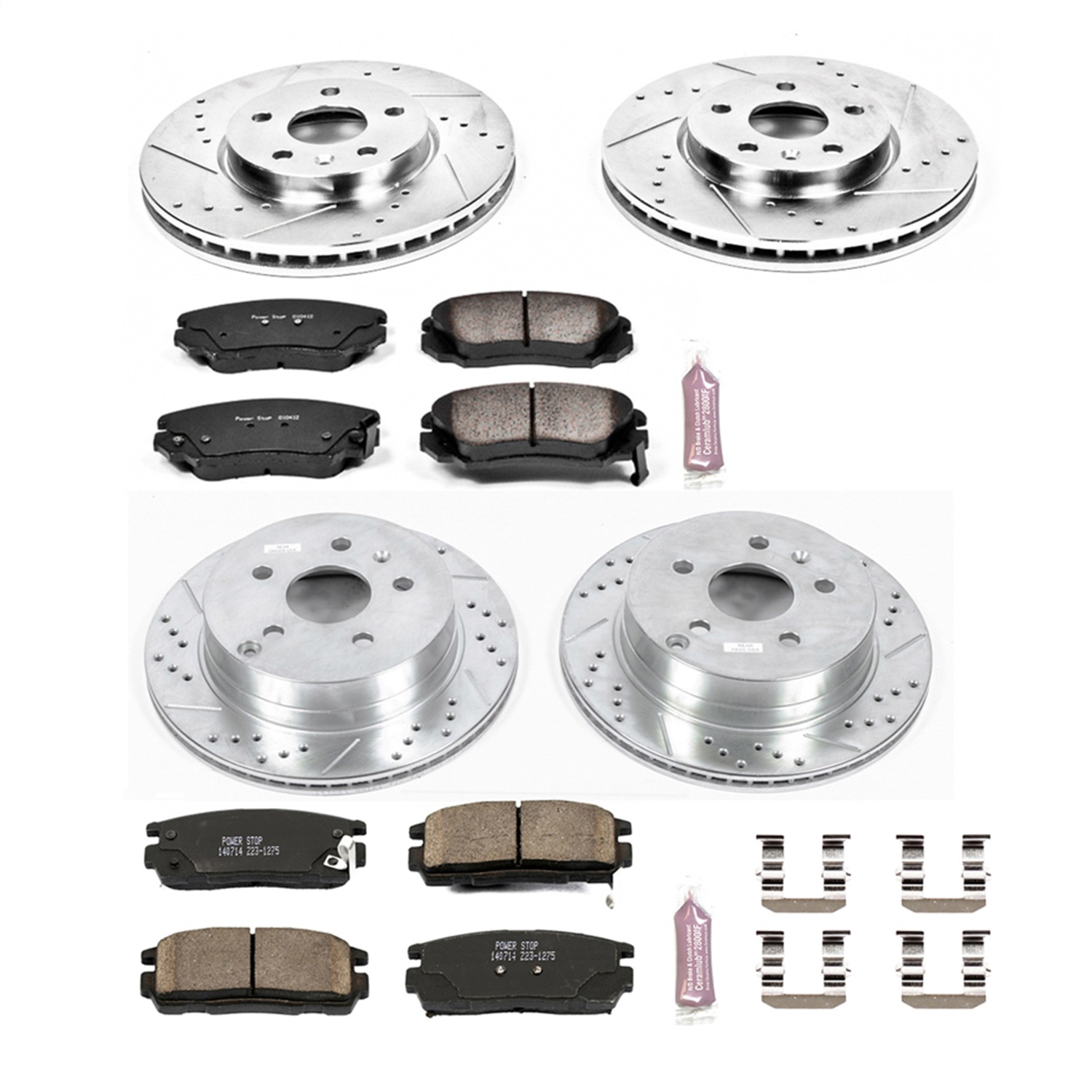 Power Stop - K5516 - Front and Rear - Disc Brake Pad and Rotor Kit