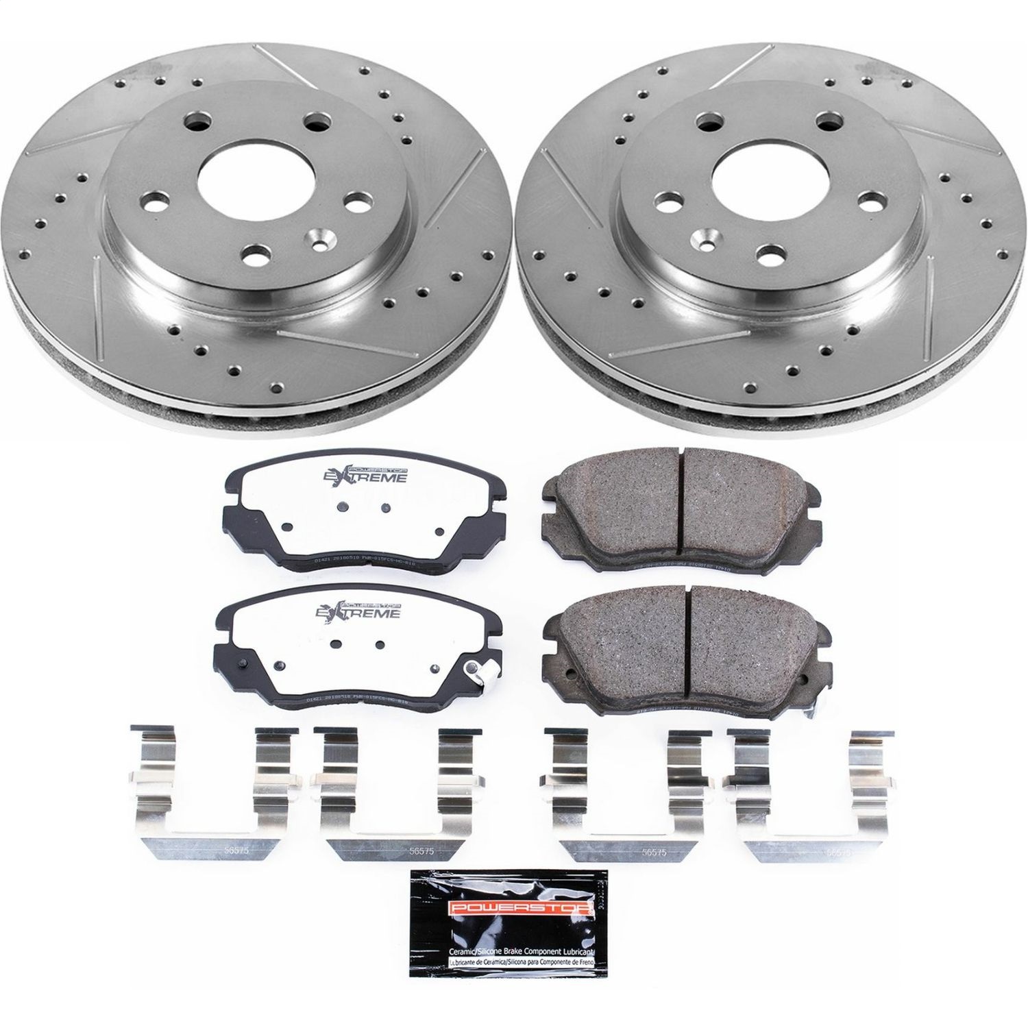 Power Stop - K5522-26 - Front - Disc Brake Pad and Rotor Kit
