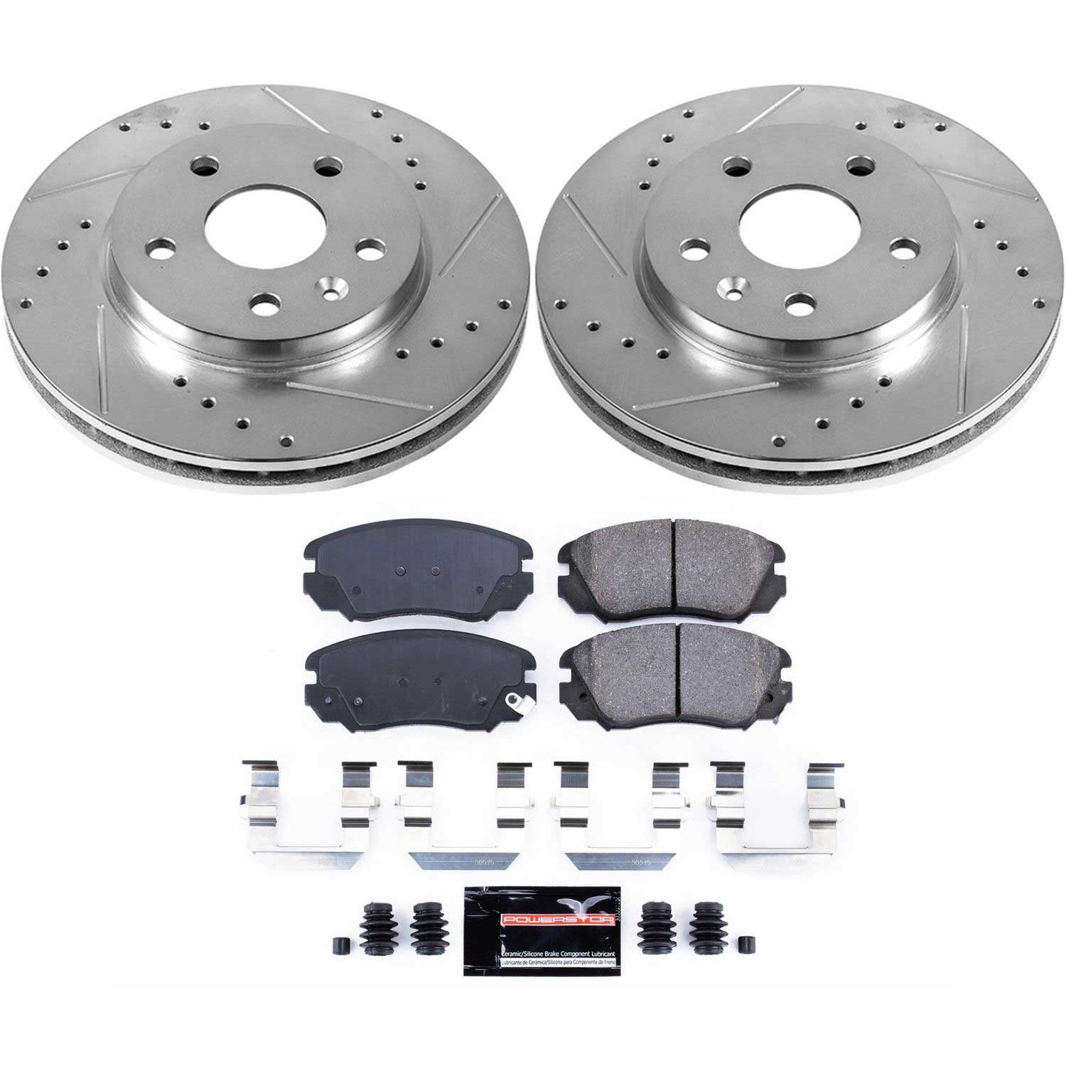 Power Stop - K5522 - Front - Disc Brake Pad and Rotor Kit
