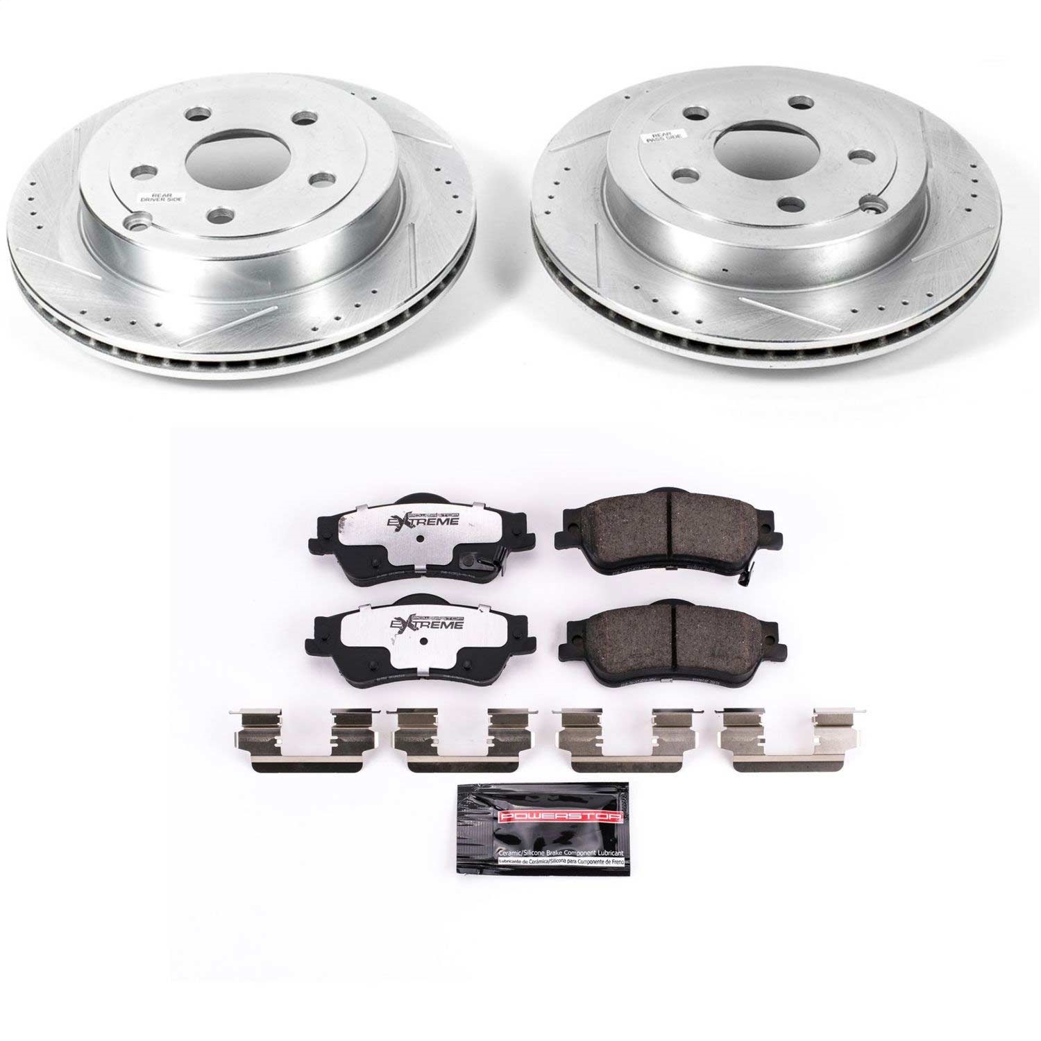 Power Stop - K5525-26 - Rear - Disc Brake Pad and Rotor Kit