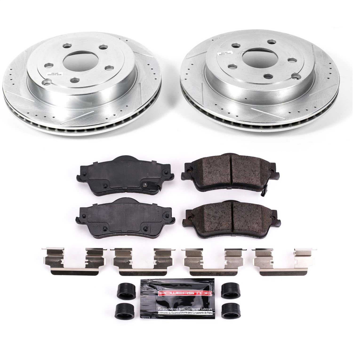 Power Stop - K5525 - Rear - Disc Brake Pad and Rotor Kit
