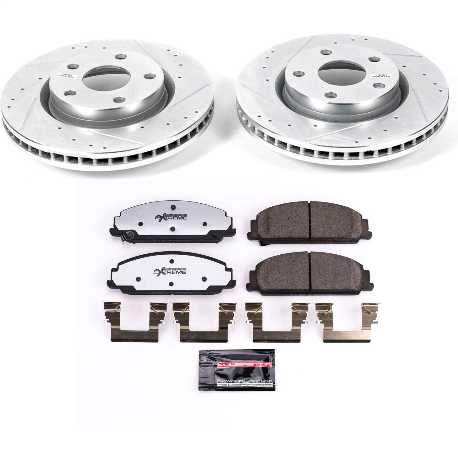 Power Stop - K5526-26 - Front - Disc Brake Pad and Rotor Kit