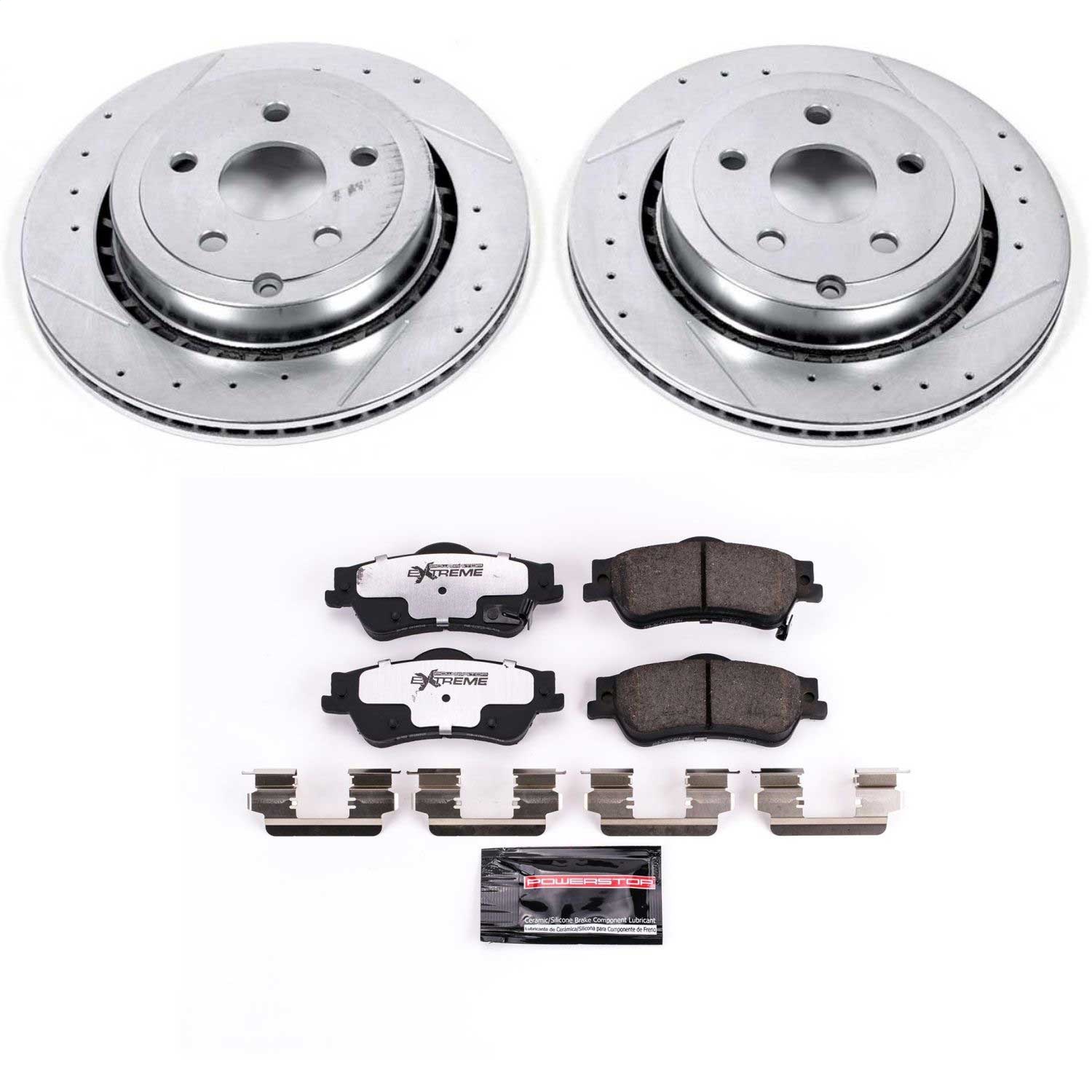 Power Stop - K5528-26 - Rear - Disc Brake Pad and Rotor Kit