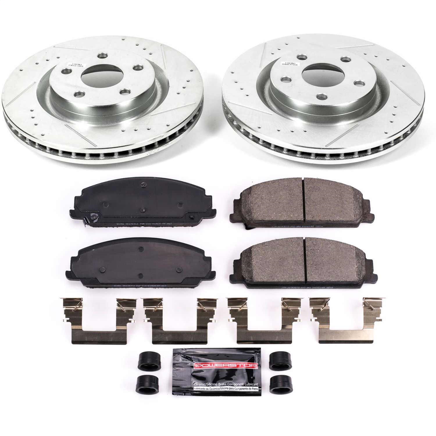 Power Stop - K5529 - Front - Disc Brake Pad and Rotor Kit