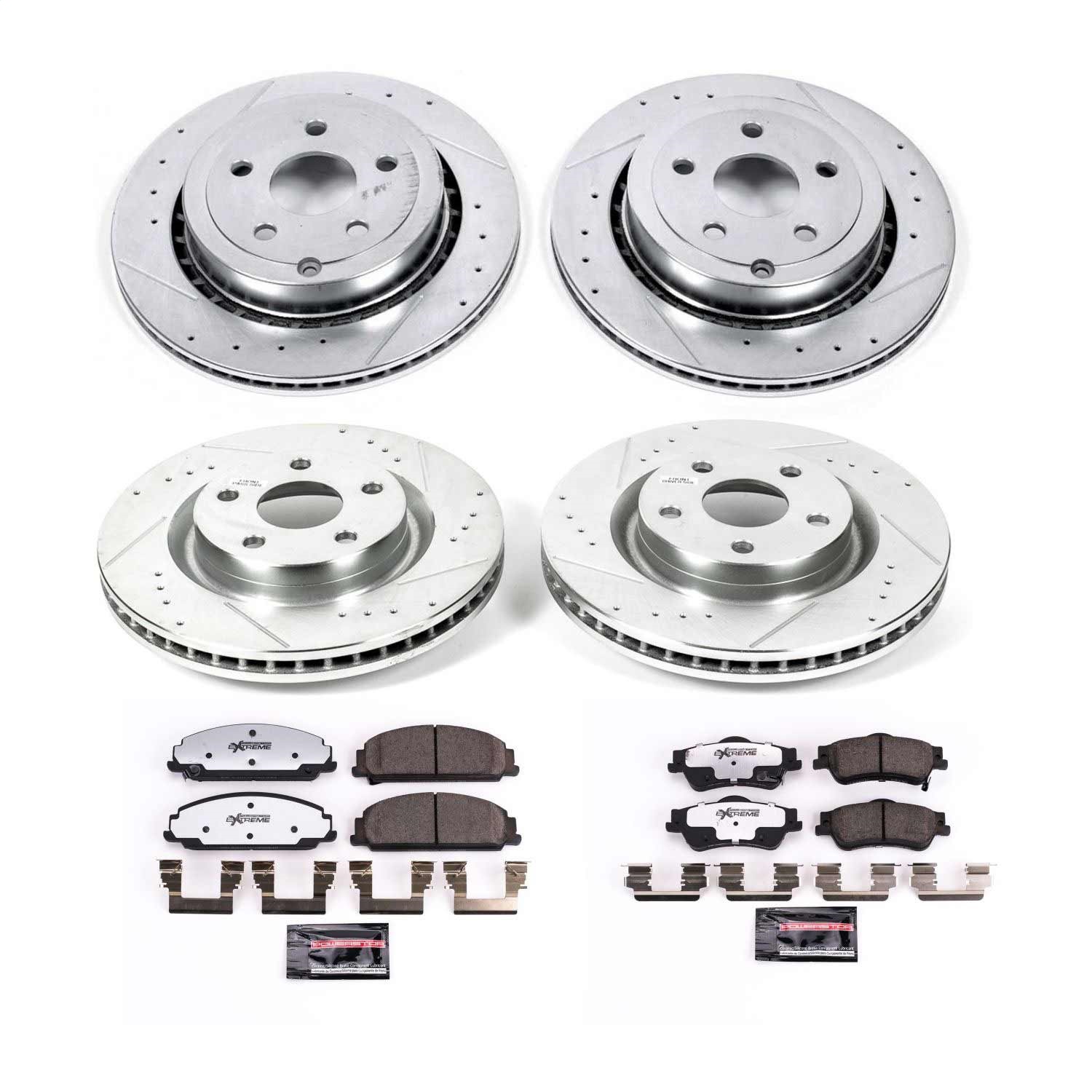 Power Stop - K5530-26 - Front and Rear - Disc Brake Pad and Rotor Kit