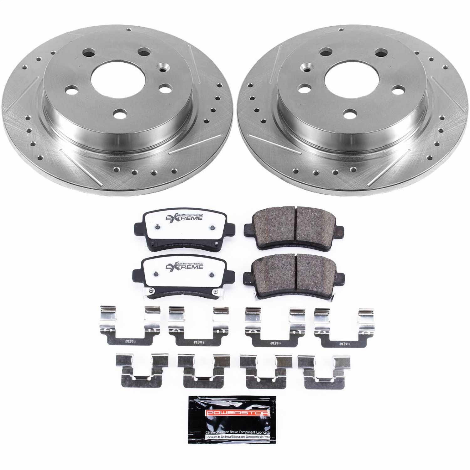 Power Stop - K5531-26 - Rear - Disc Brake Pad and Rotor Kit