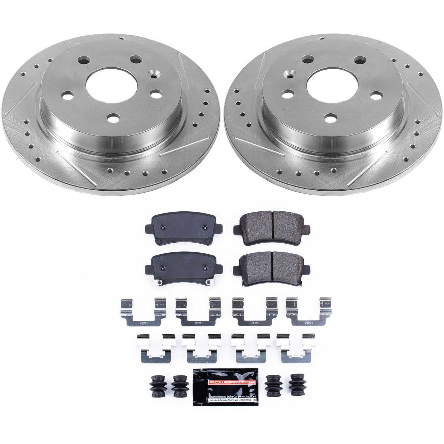 Power Stop - K5531 - Rear - Disc Brake Pad and Rotor Kit
