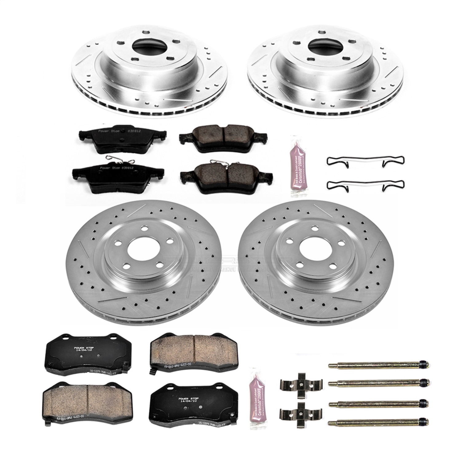 Power Stop - K5533 - Front and Rear - Disc Brake Pad and Rotor Kit