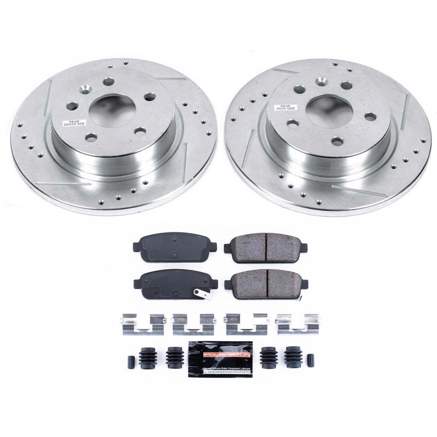 Power Stop - K5544 - Rear - Disc Brake Pad and Rotor Kit