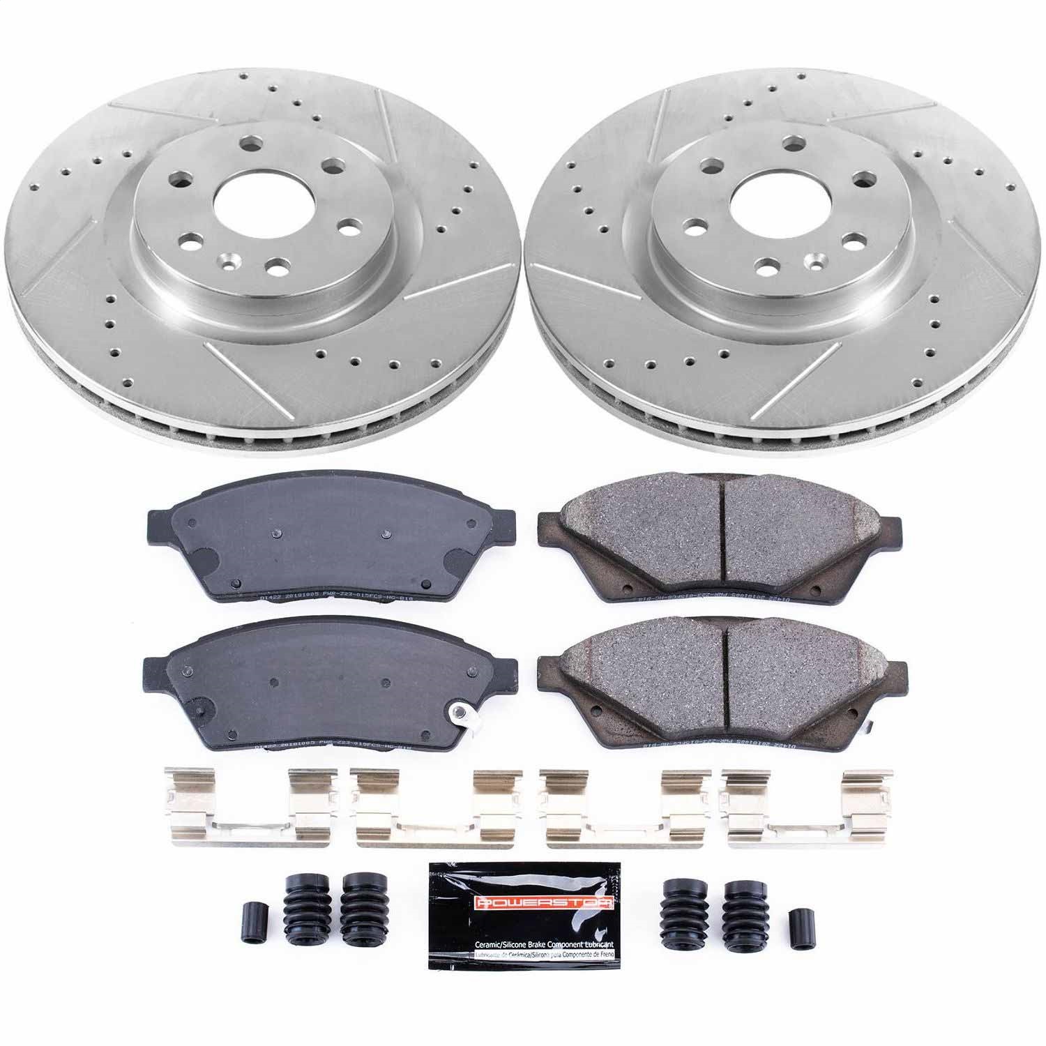 Power Stop - K5545 - Front - Disc Brake Pad and Rotor Kit
