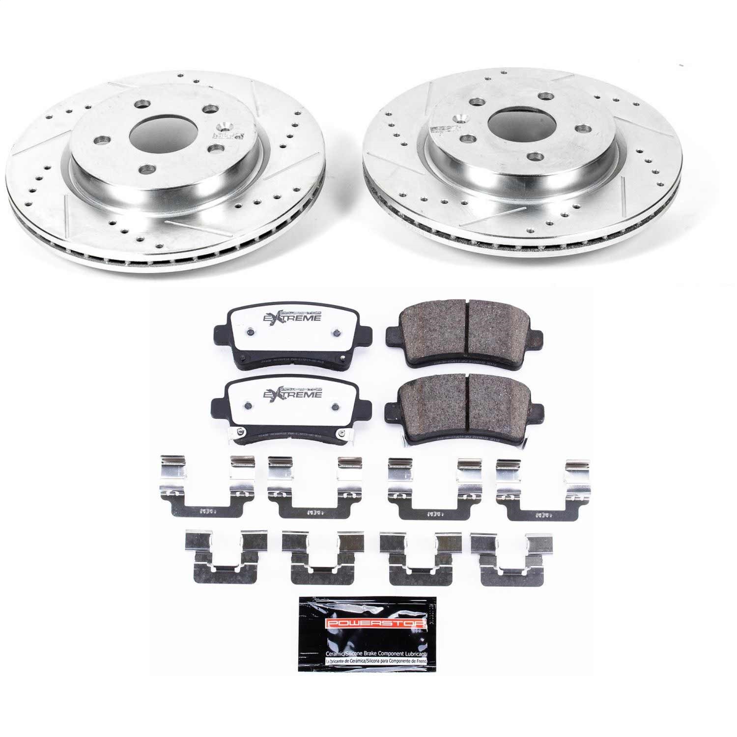 Power Stop - K5547-26 - Rear - Disc Brake Pad and Rotor Kit